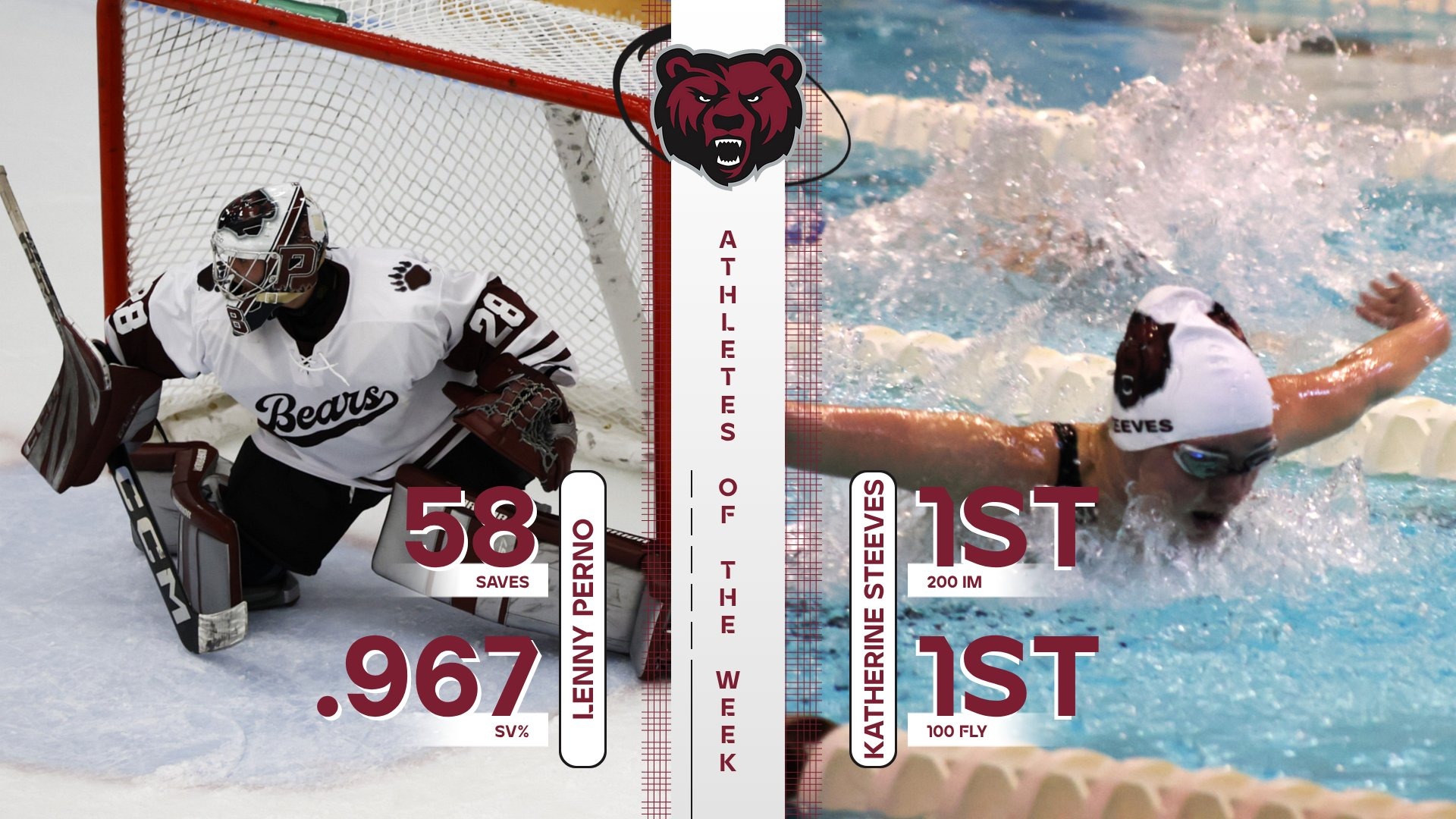 Lenny Perno and Katherine Steeves have been named Potsdam Athletes of the Week.