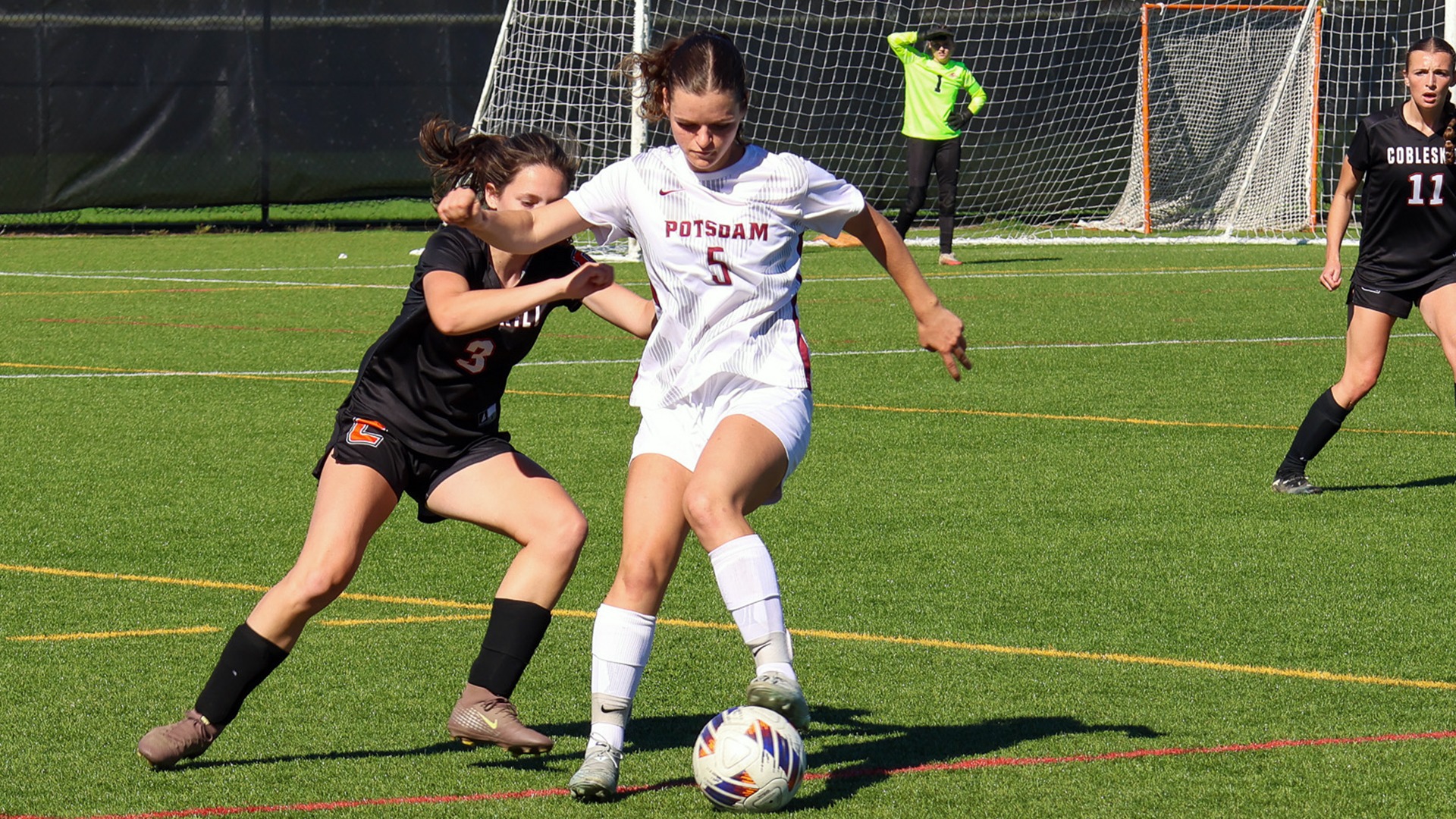 Adrianna Orlando plays the ball against Cobleskill on 10/3/26.