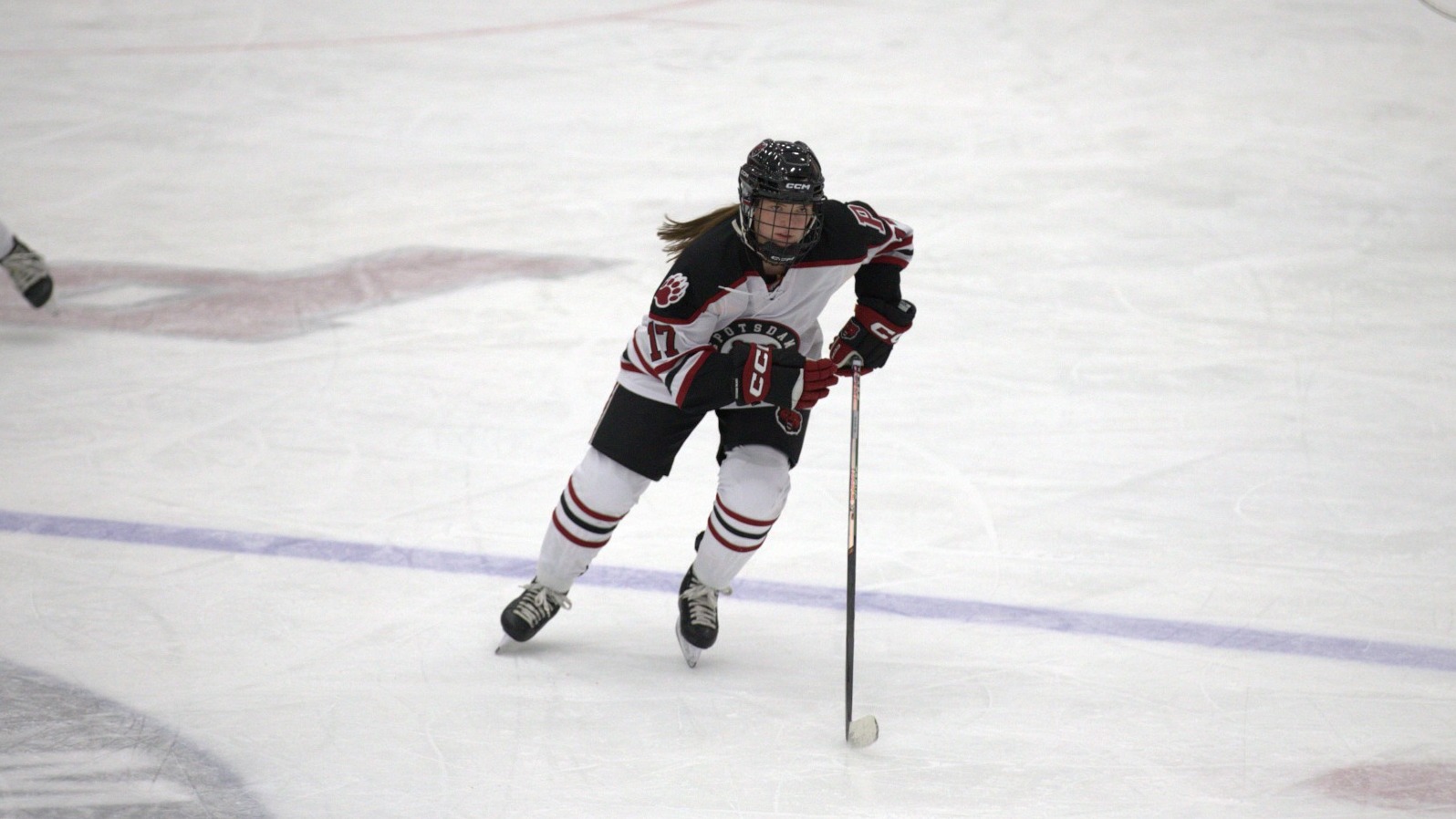 Marissa Whiteside skates up the ice against Canton on 01/24/26. 