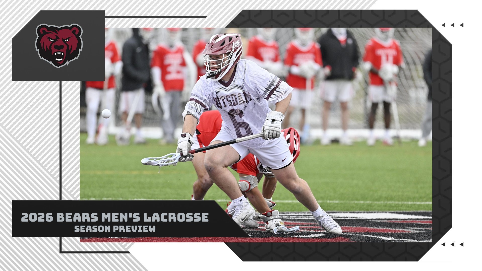 The SUNY Potsdam men's lacrosse team opens the 2026 season on Friday at Utica.