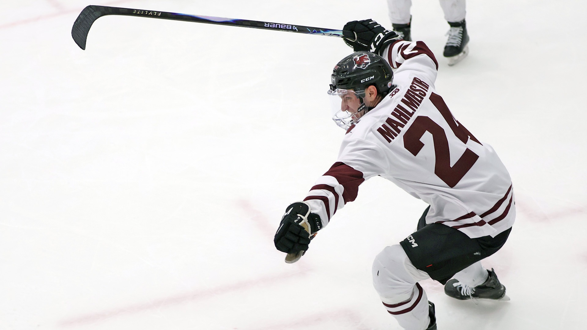 Ryan Mahlmeister celebrates his game-tying goal against Morrisville on 2/6/26.