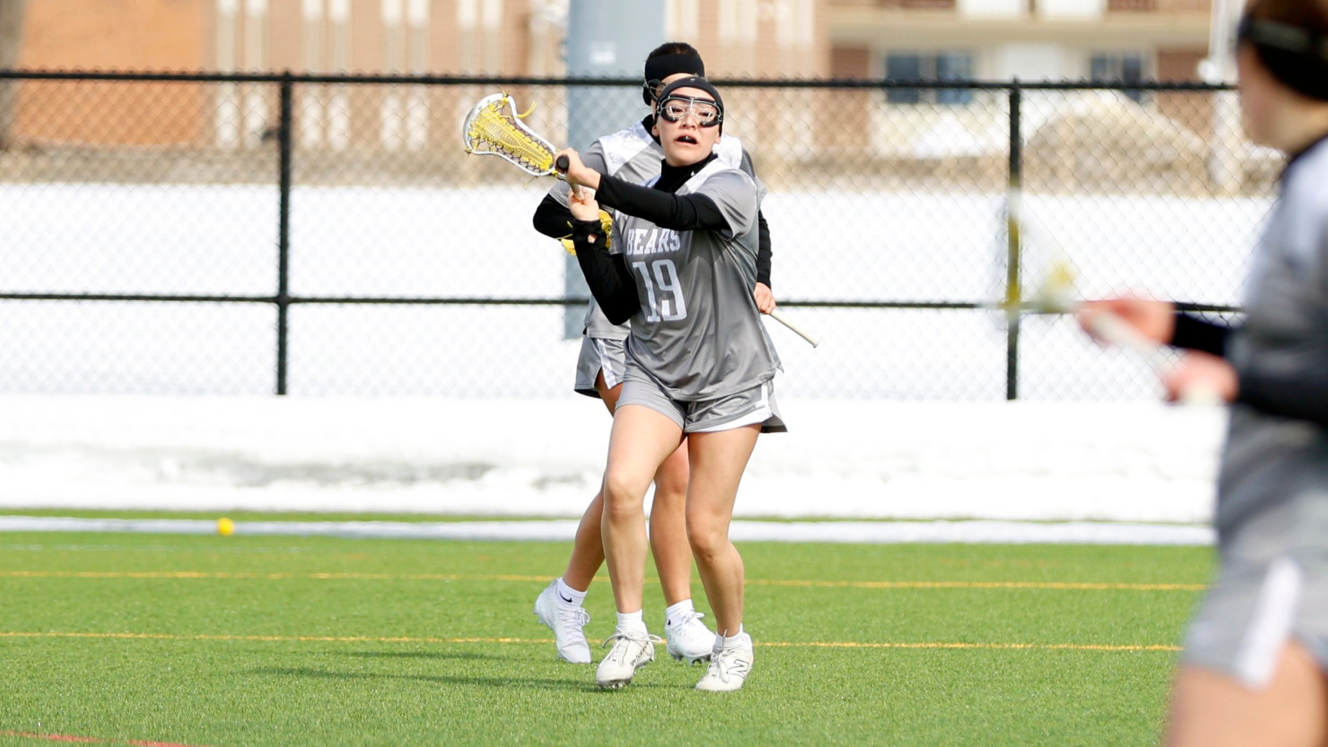 Iohseriio Tabor passes the ball against SUNY Poly on 2/28/26.
