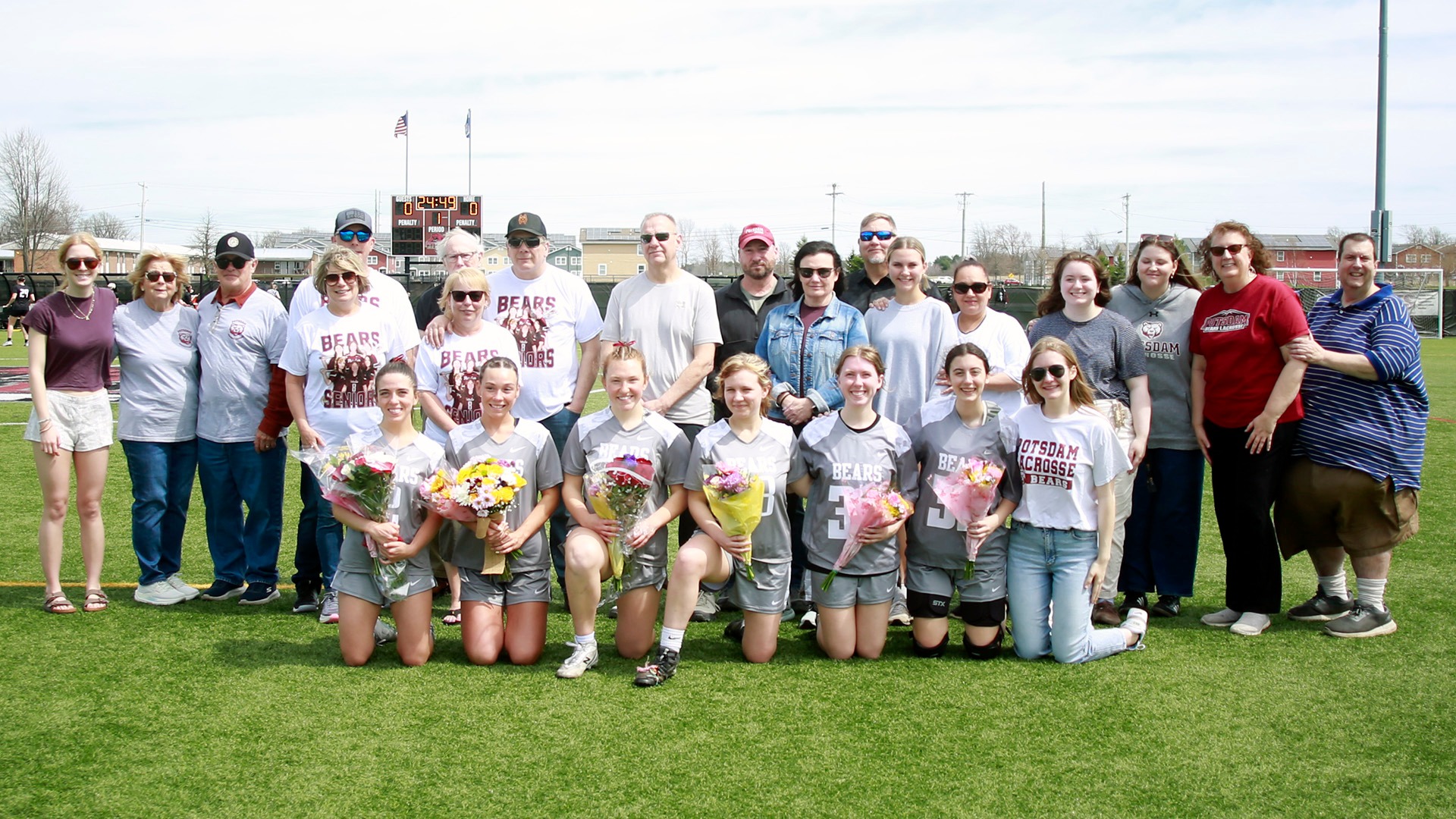 The SUNY Potsdam women's lacrosse team celebrated Senior Day prior to their game with Morrisville on 4/18/26.