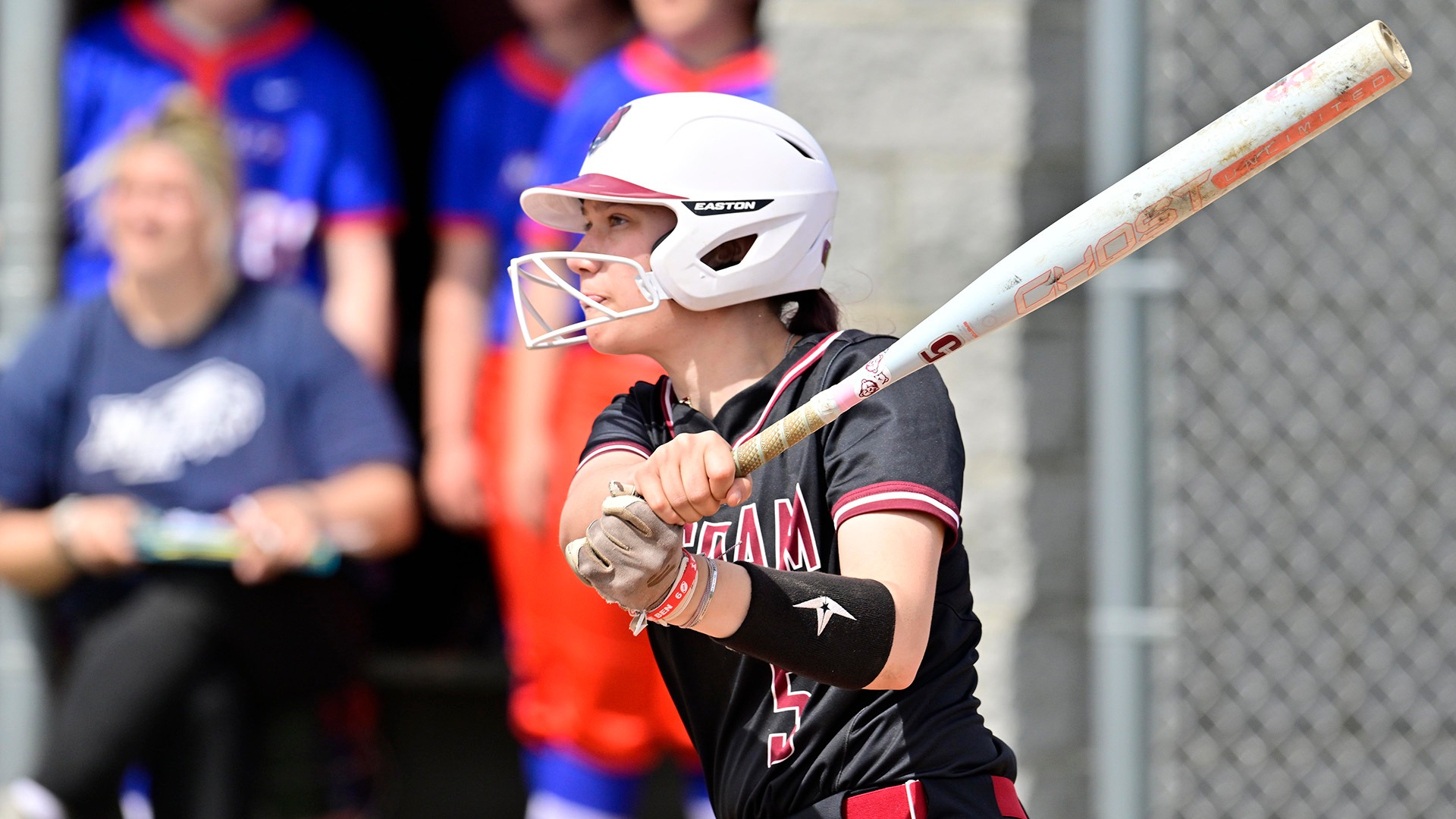 Payton St. Clair bats against New Paltz on 4/18/26.