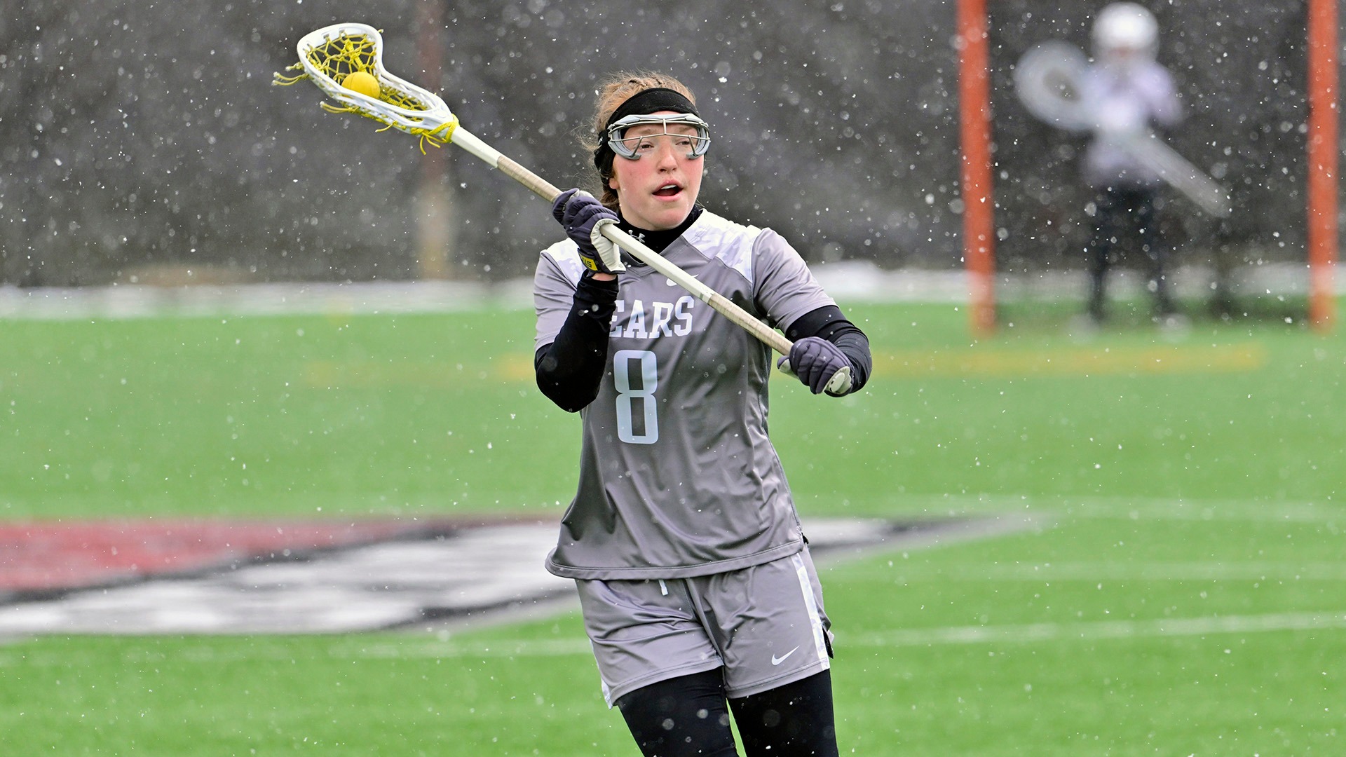 Auna Shadle passes the ball against Oneonta on 3/28/26.