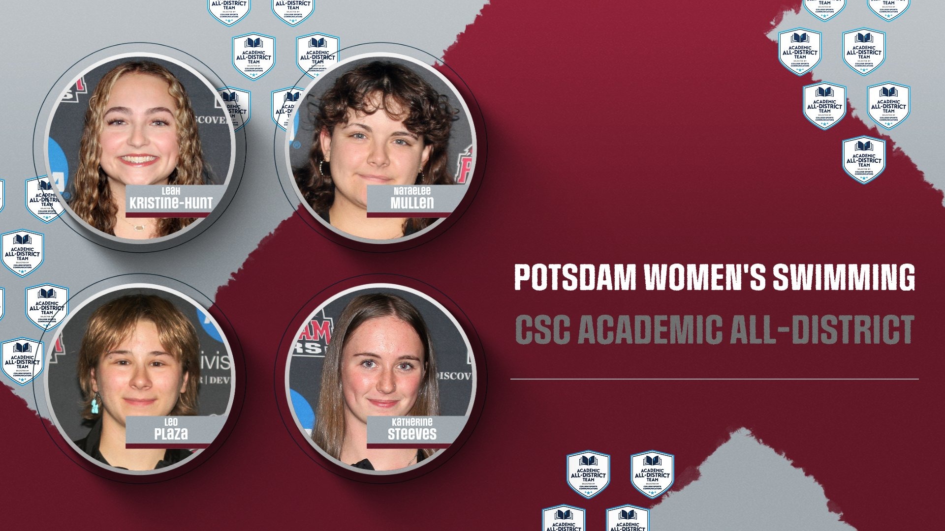 Four Bears swimmers named to CSC Academic All-District team.