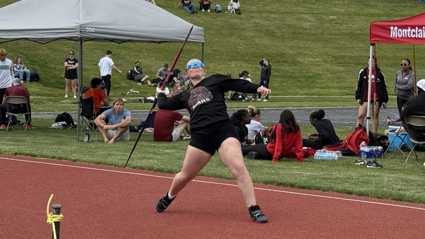 Carli Knapp prepares to throw a javelin at the All-Atlantic Region Outdoor Championships on 05/13/26. 