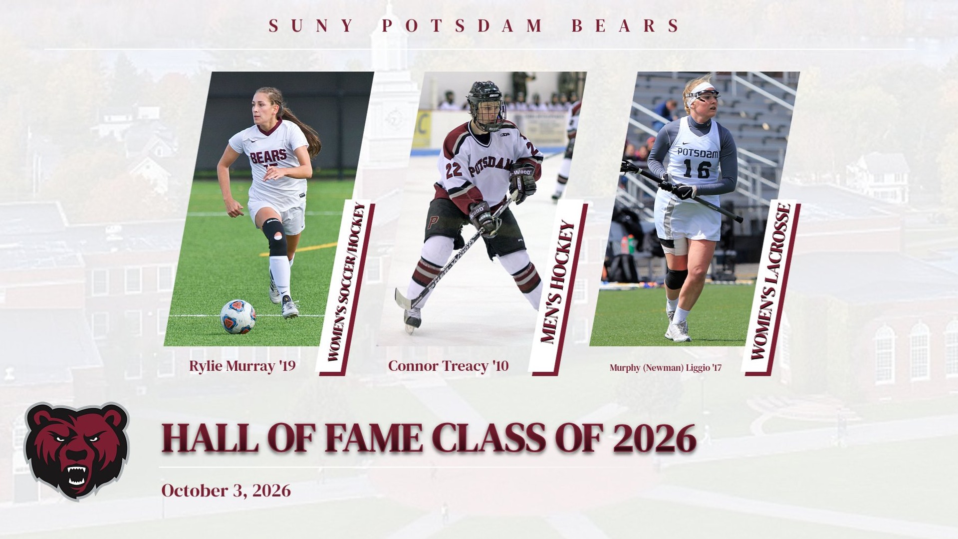 SUNY Potsdam announces its Hall of Fame Class of 2026