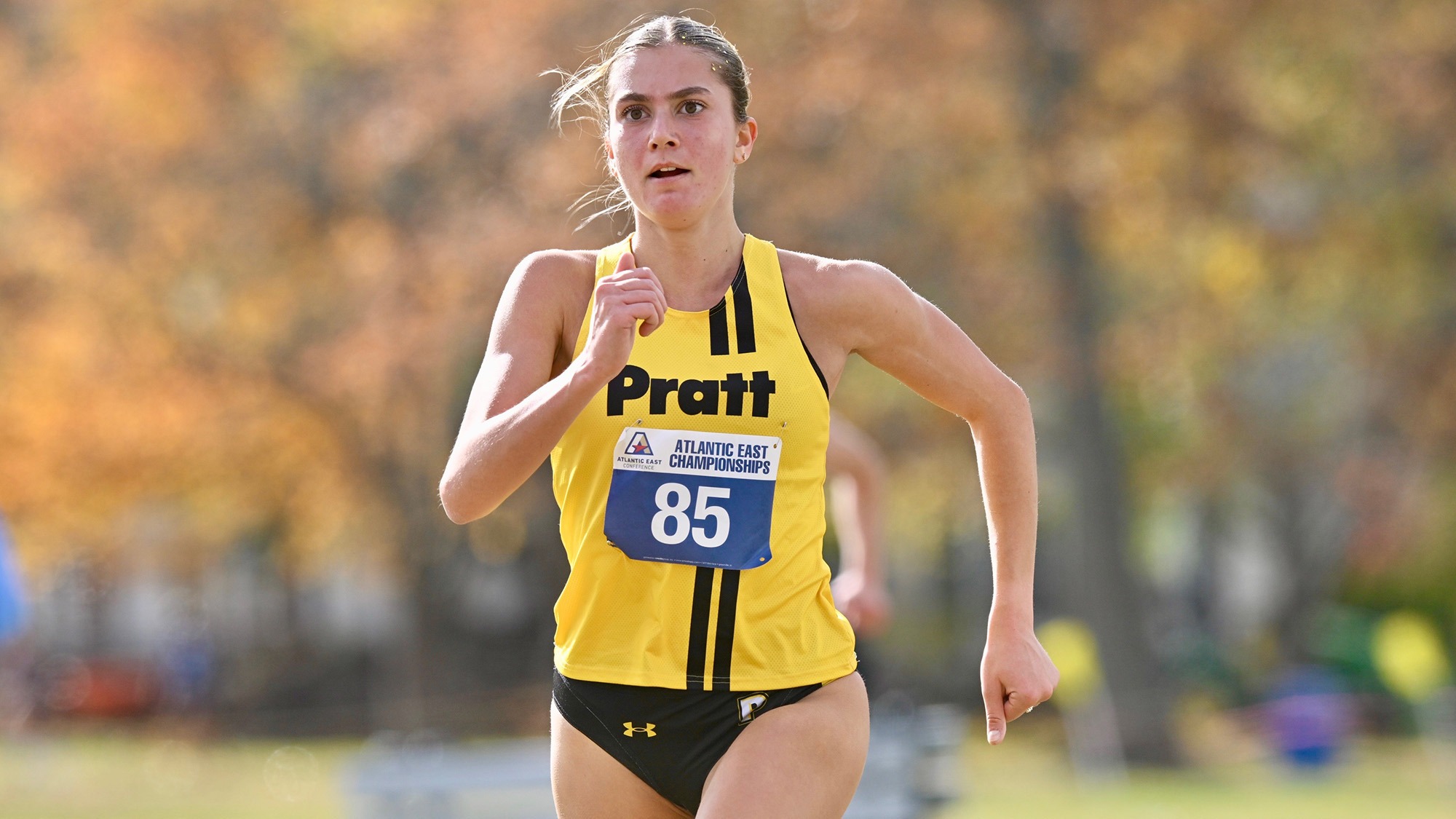 Melis Kavlicoglu  runs at the 2025 Atlantic East Championship