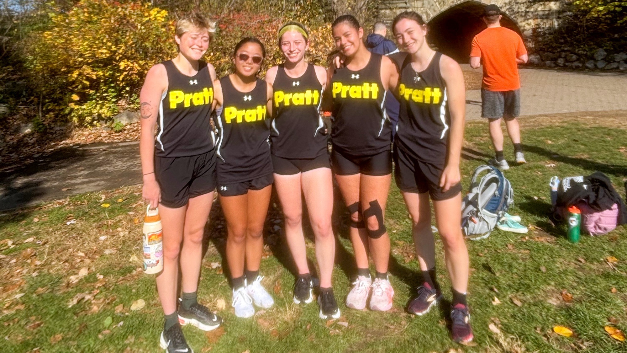 Pratt Women's Cross Country after their dual meet 