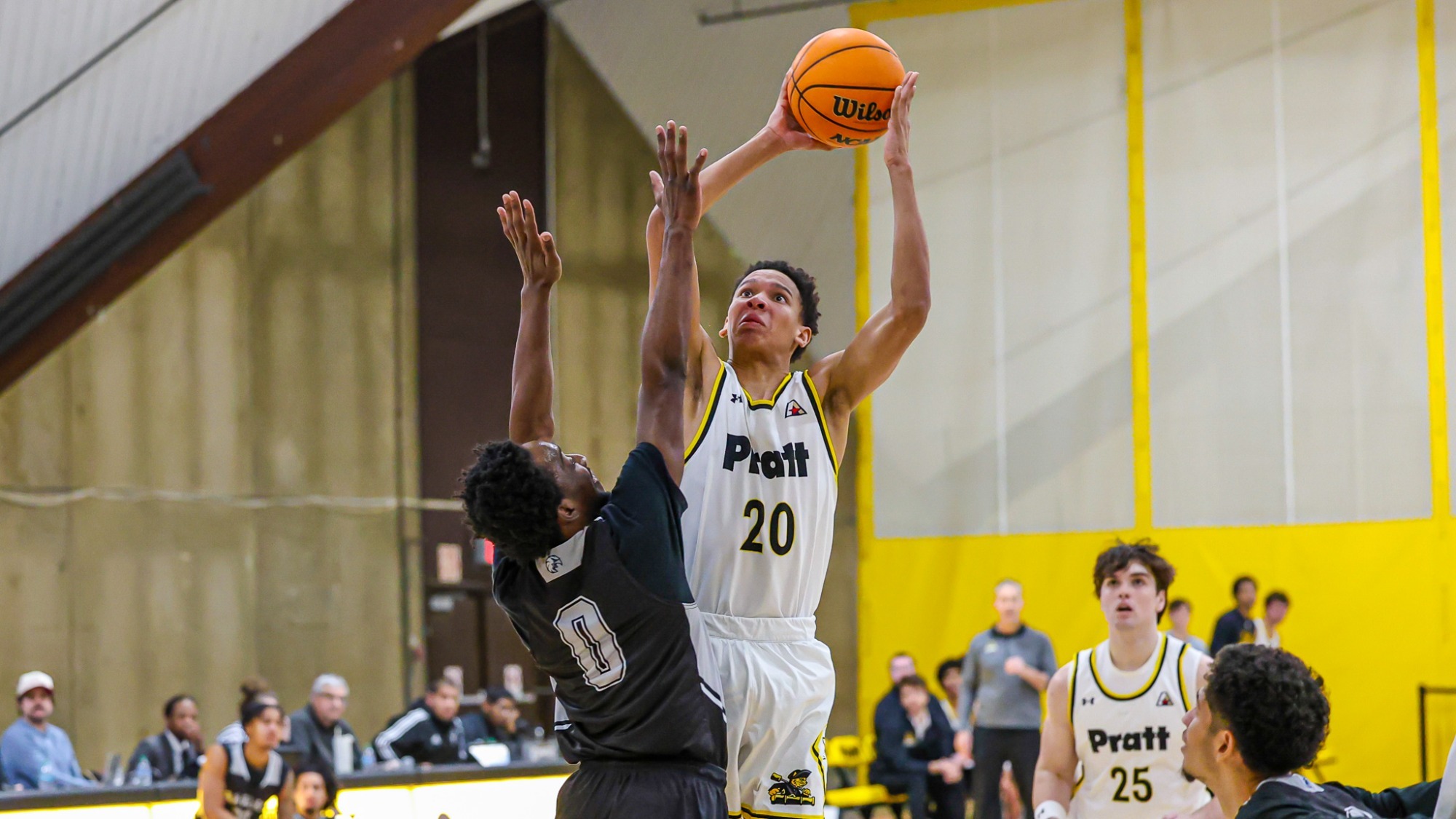 Kurt Thomas shoots over a St. Elizabeth defender from close range inside the paint.
