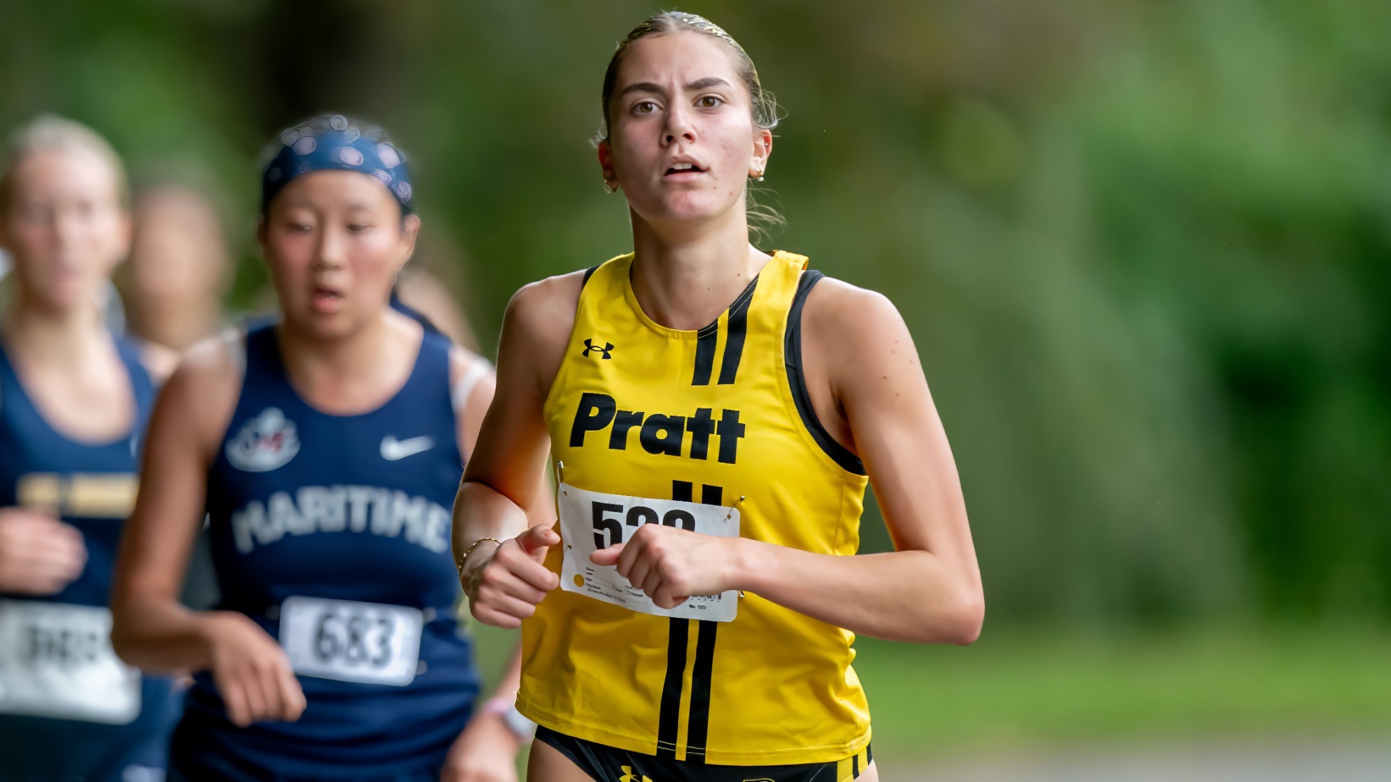 Melis Kavicoglu runs at the Queenborough CC Invite