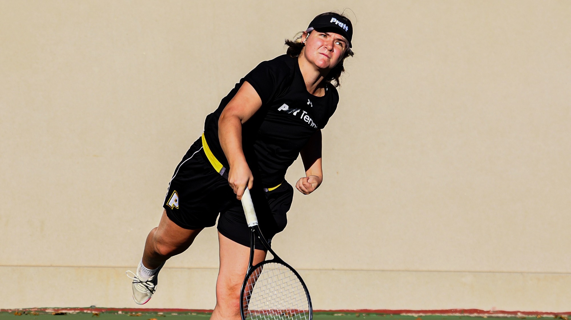Sophia Schalfer serves