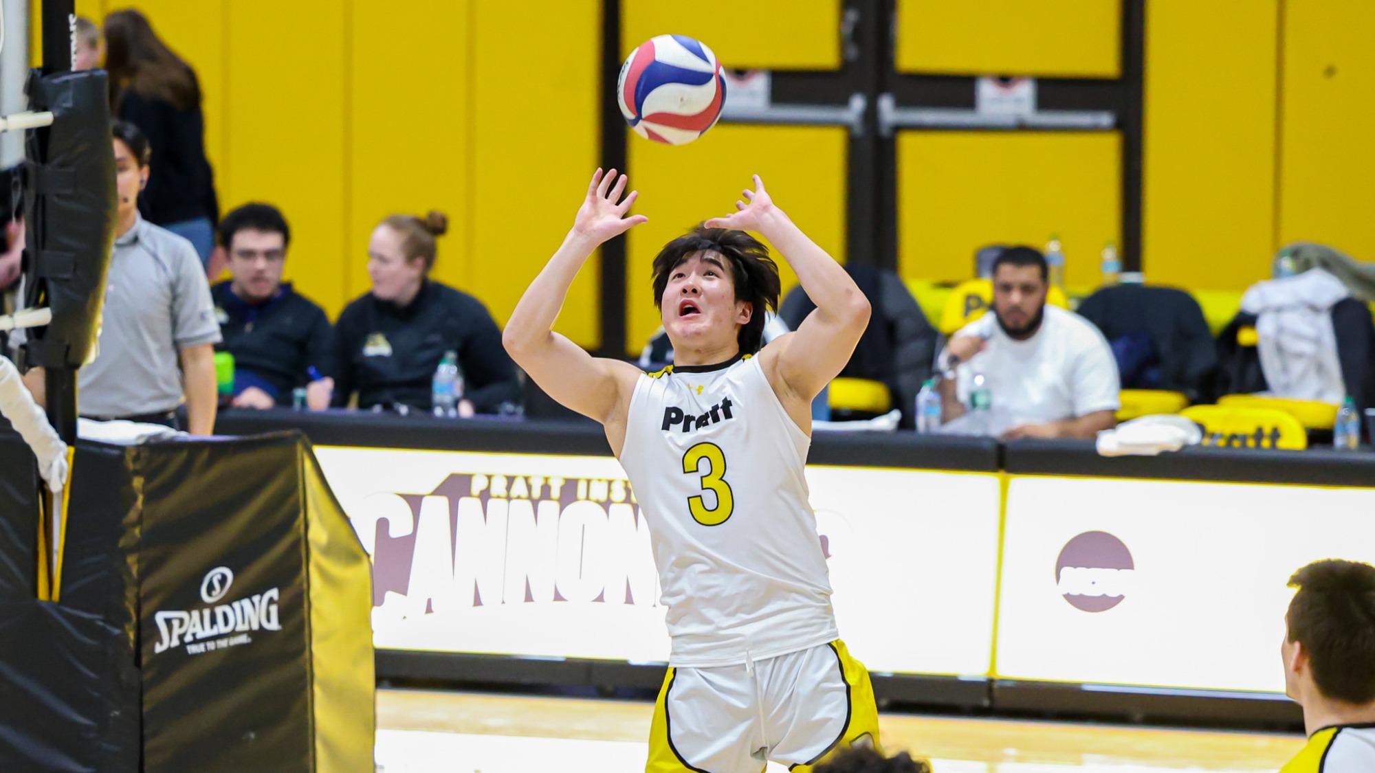 Nathan Kim jump sets the ball