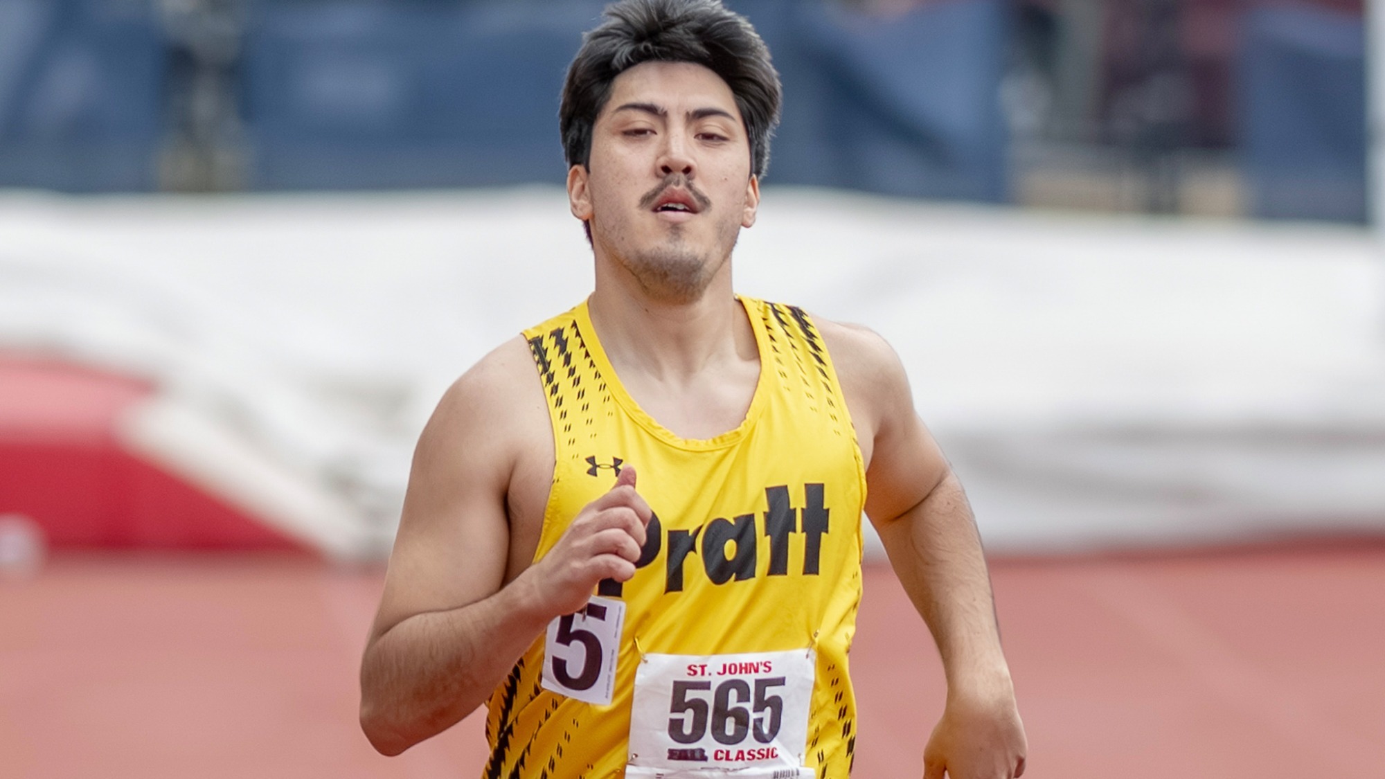 Anthony Cowell runs at the St. John's Big Hurt Invite