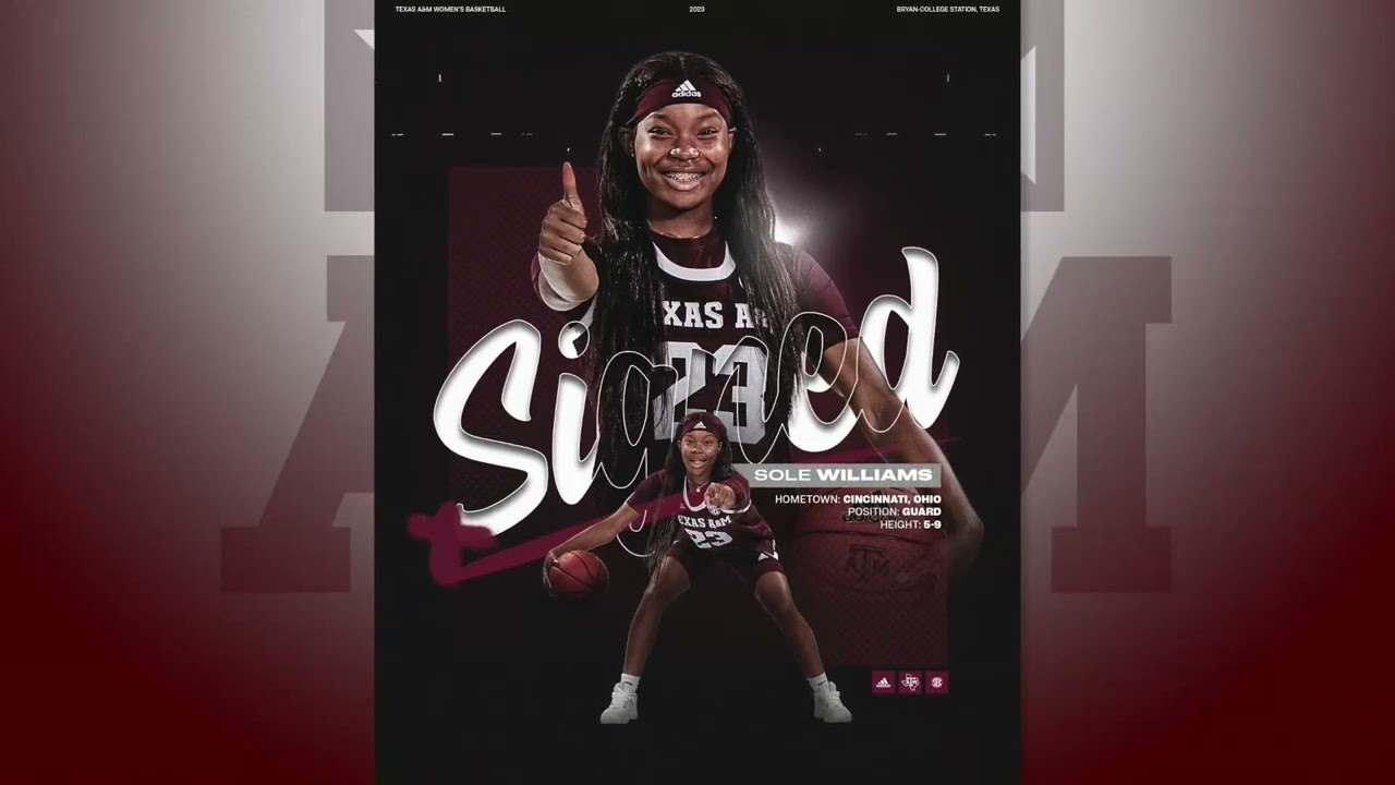 2022-23 Girls Basketball-Sole Williams-Signed Graphic