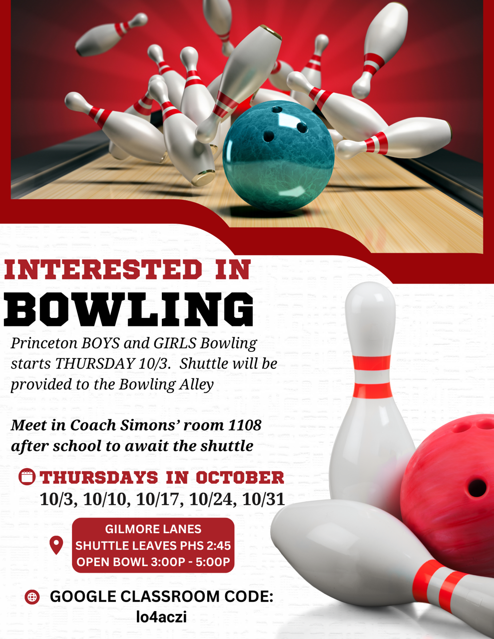 2024-25 Bowling Flyer
