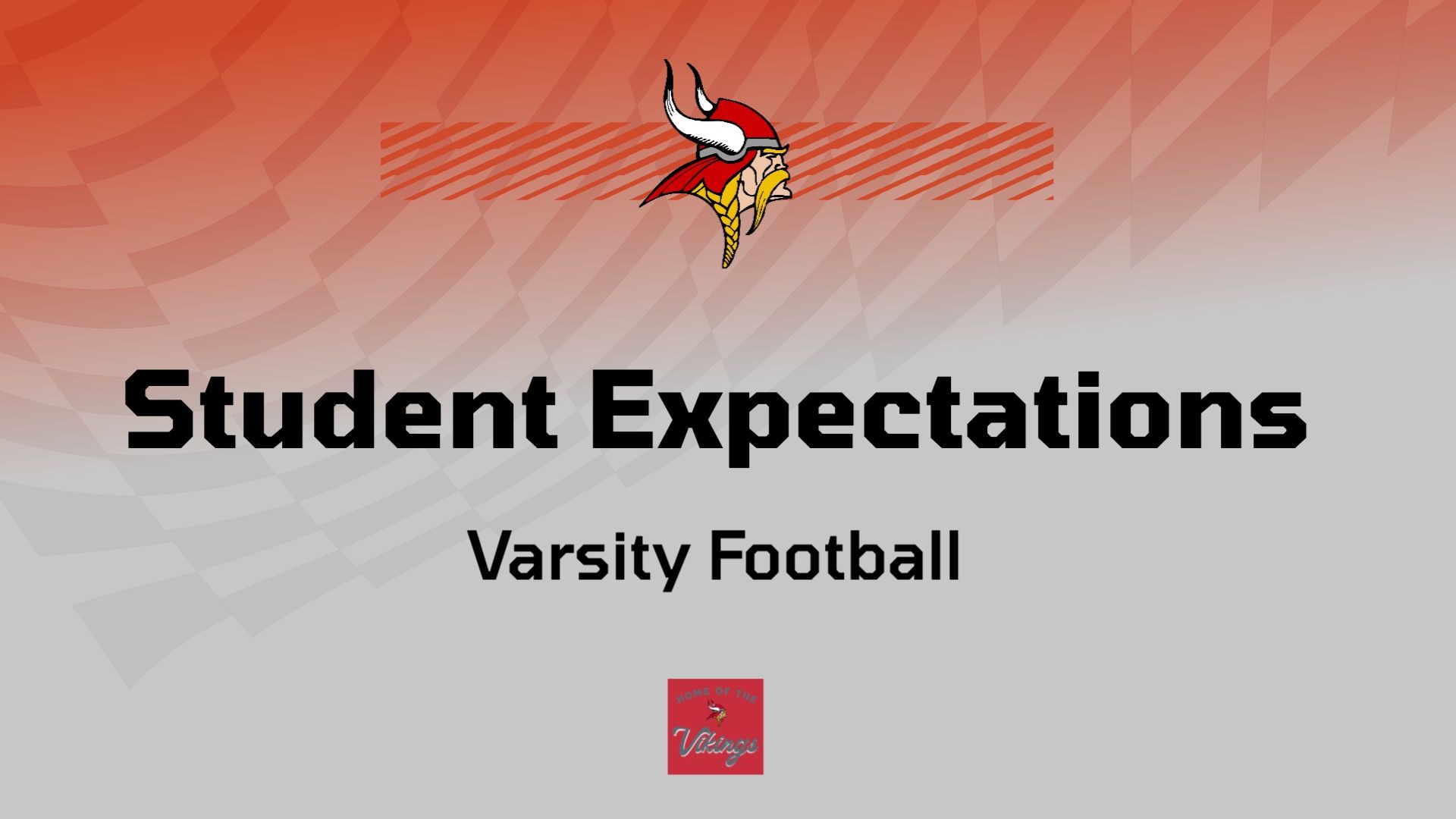 Varsity Football Student Expectations
