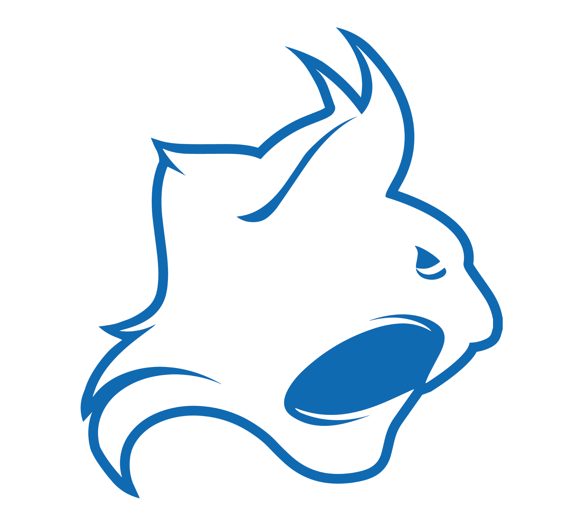 Peru State Bobcat Head Logo
