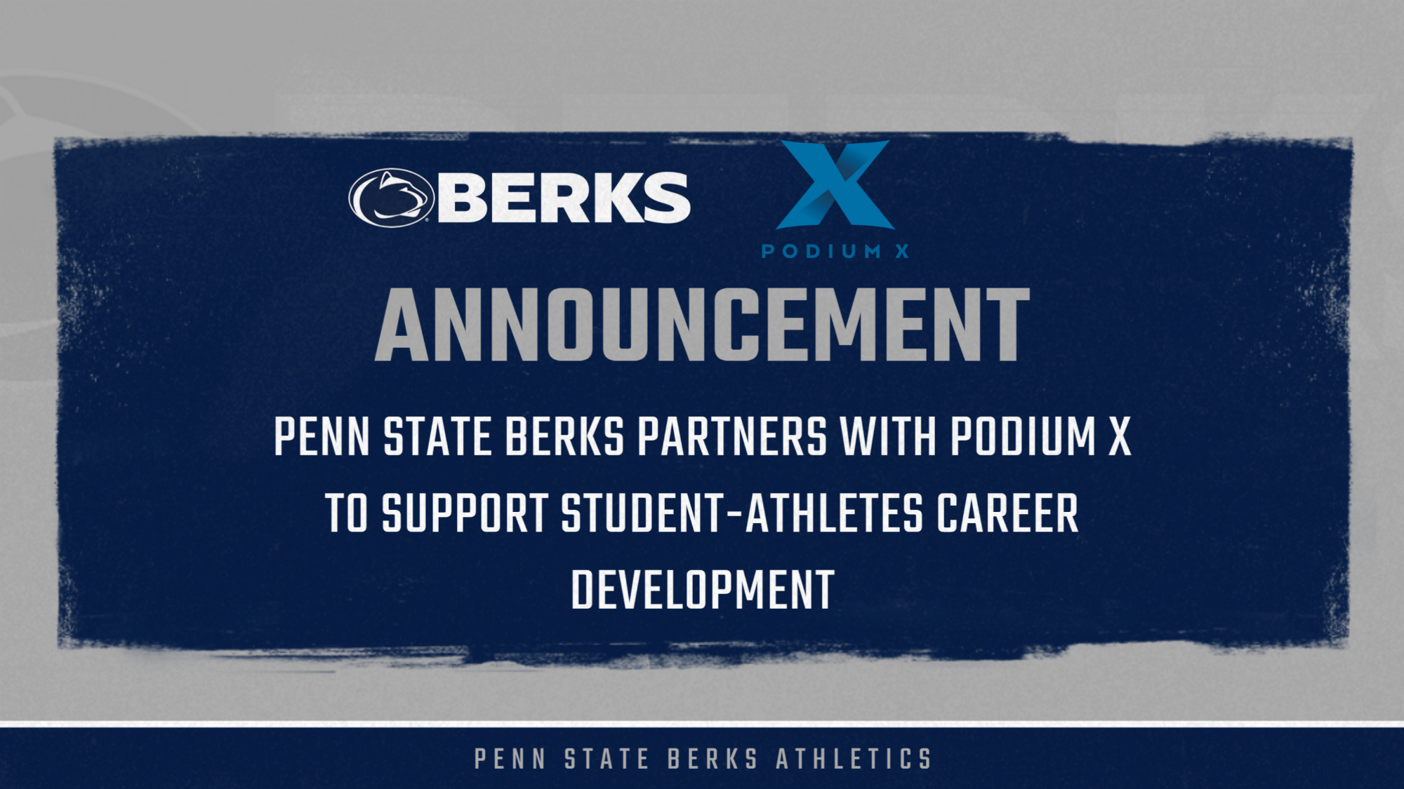 PSU Berks Athletics Podium X Partnership