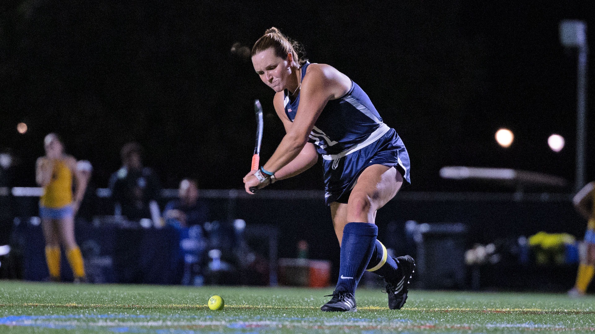 ami mattingly prepares to hit the ball in a game in a 2025