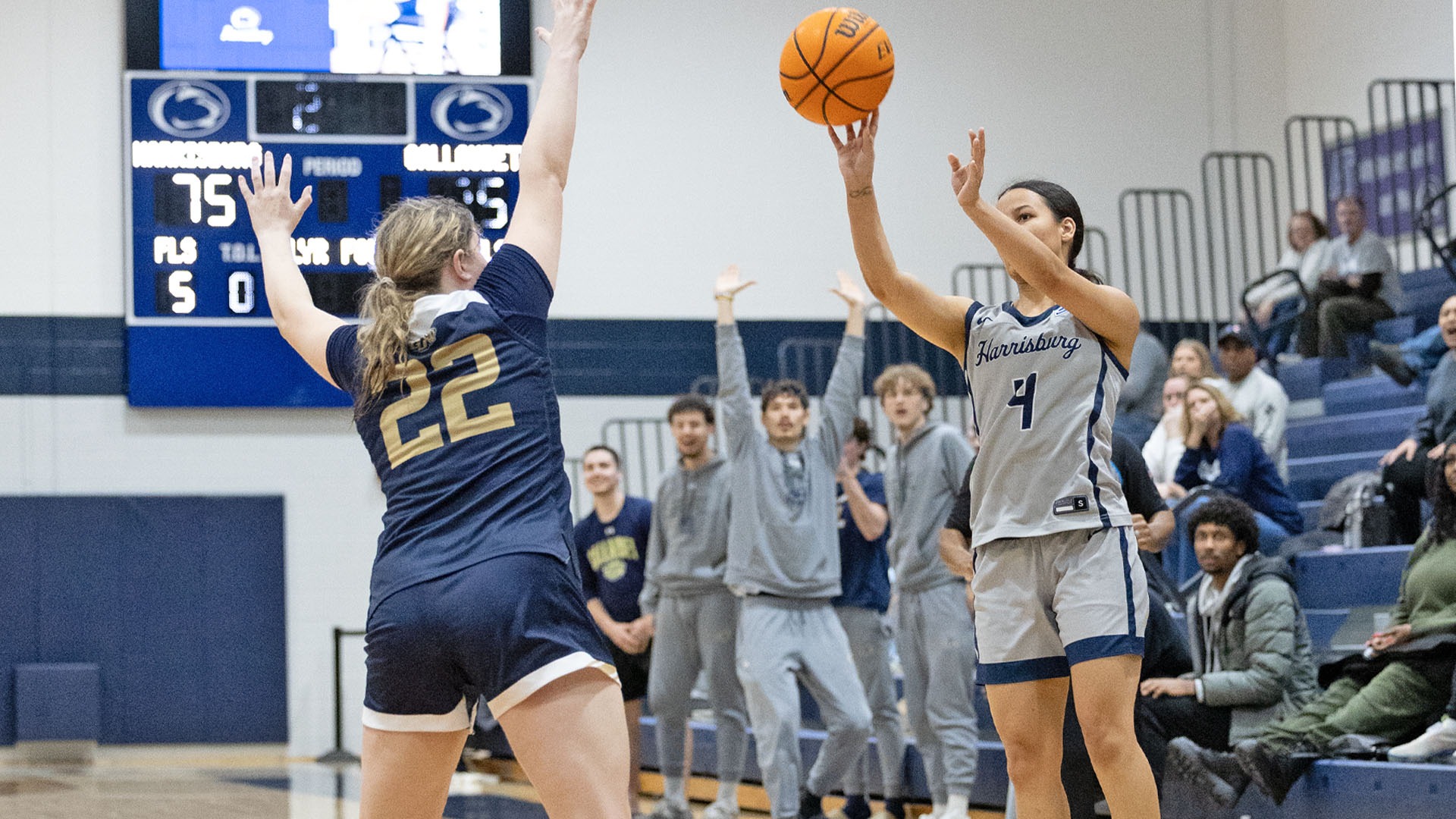 JP ferguson shoots the game-winning shot against gallaudet in the final seconds