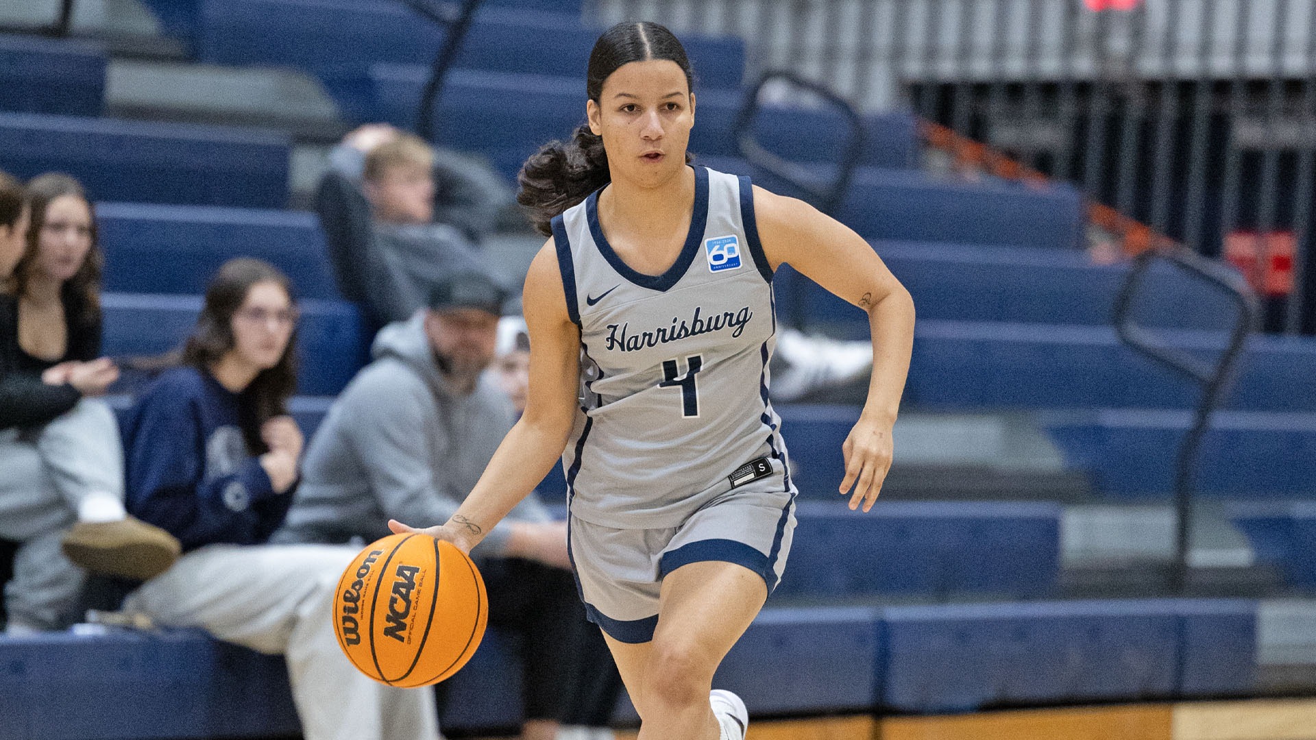 jp ferguson dribbles the ball up the court in a win over penn state berks
