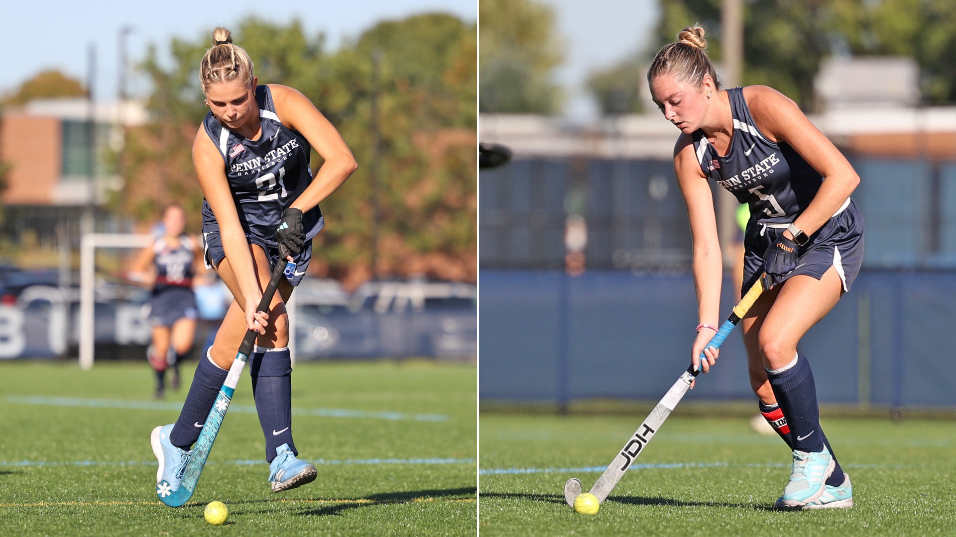 alysa mccarthy and bailey rucker dribble the ball down the field against st marys in 2026