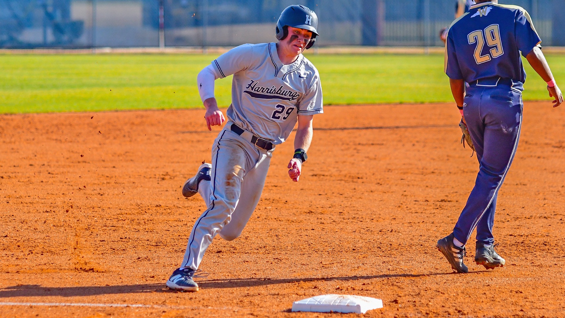 matthew johansen rounds third base during a game at north carolina wesleyan in 2026
