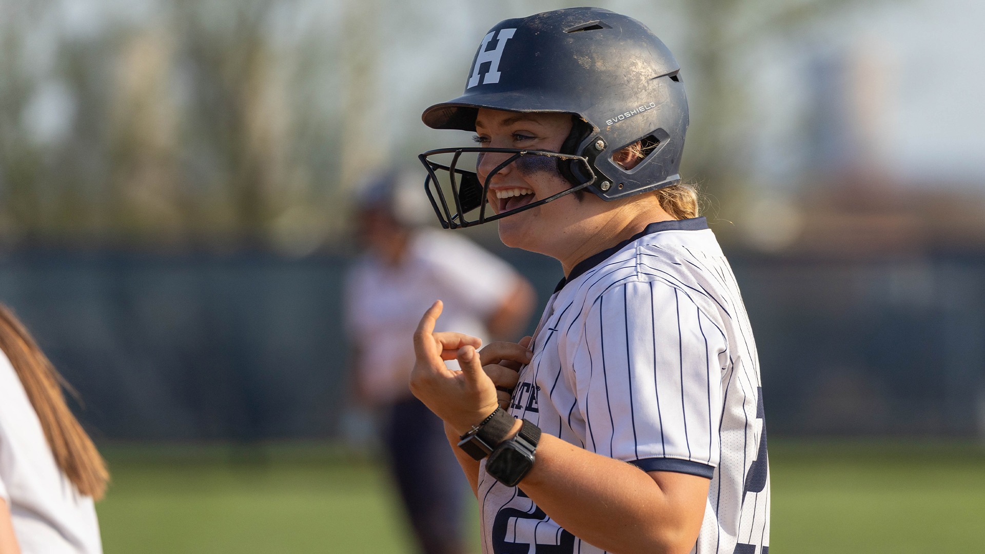 madisen minney smiles in a game in the spring of 2026