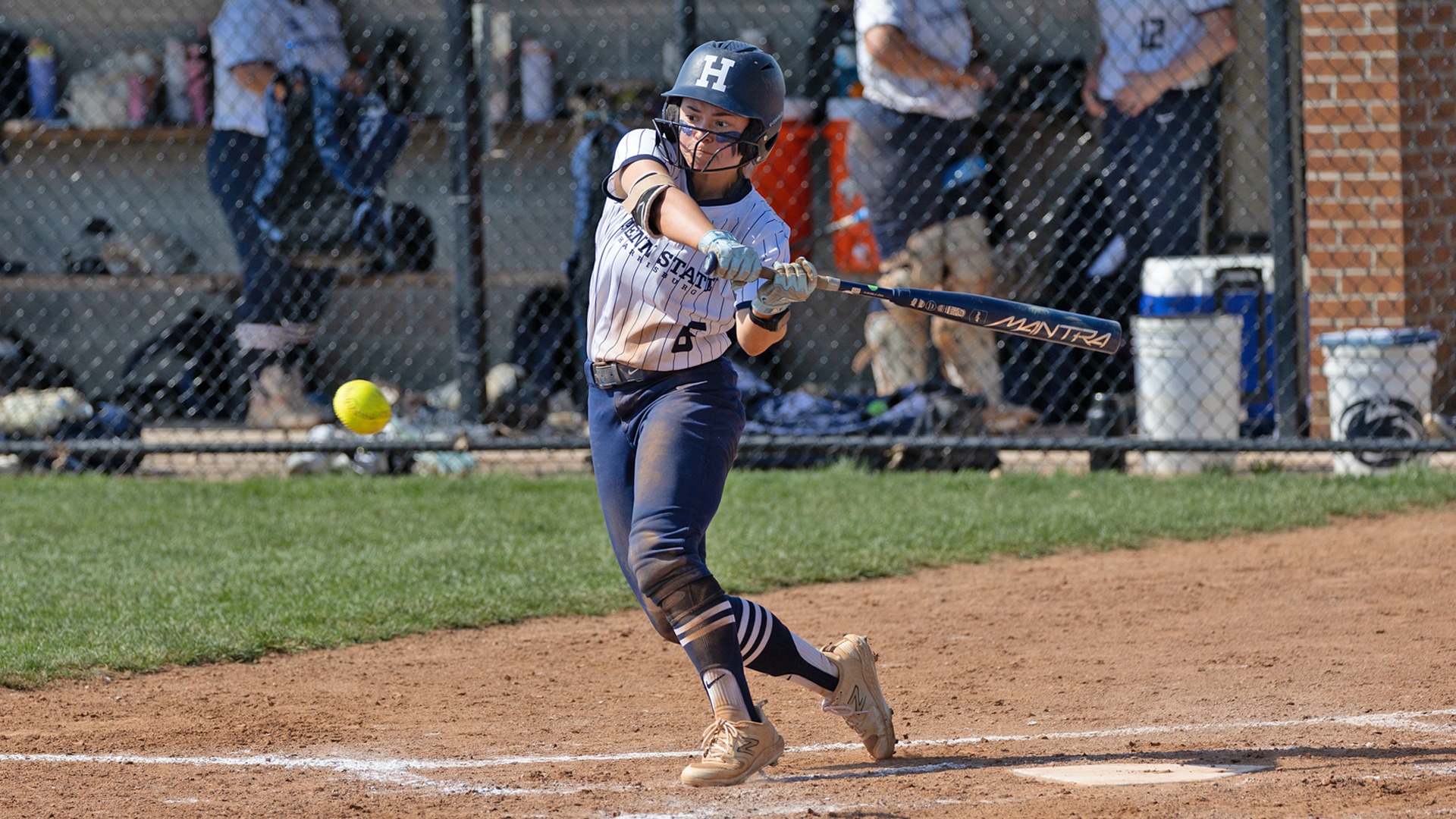 mac fisher prepares to hit a ball against penn state berks