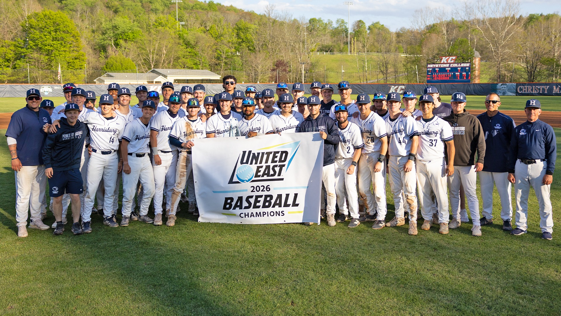 penn state harrisburg baseball united east championship team photo 2026
