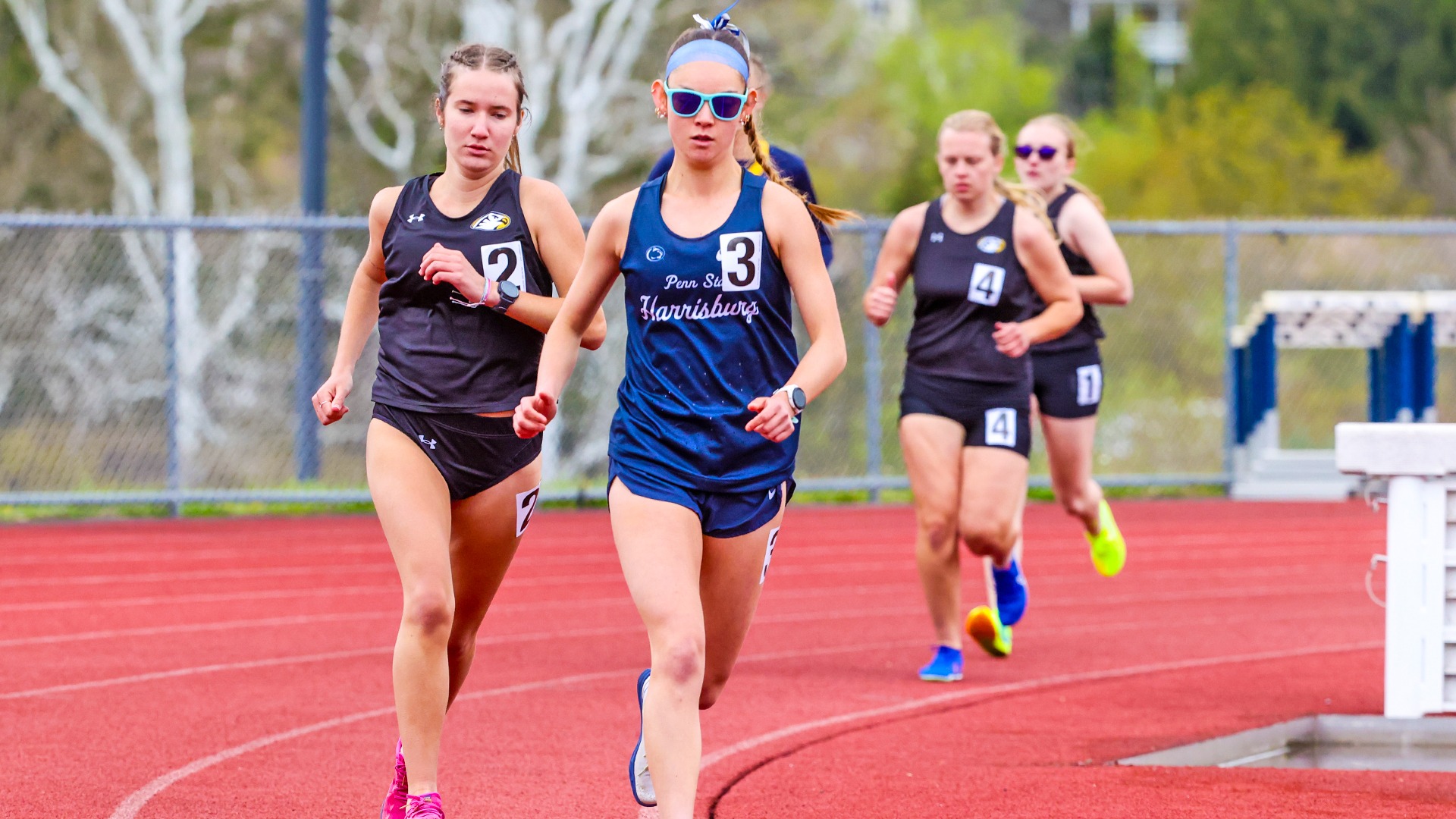 makayla reichel leads the way during the steeplechase at the 2026 united east championships