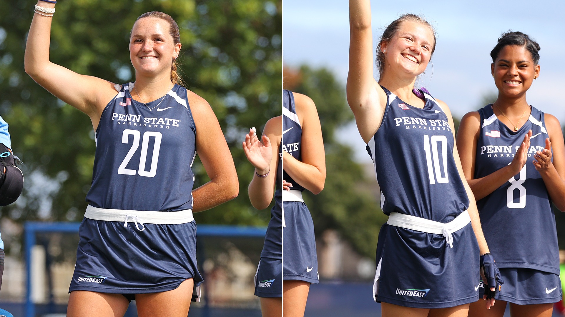 ami mattingly and sara yeselavage named csc academic all-district web story graphic