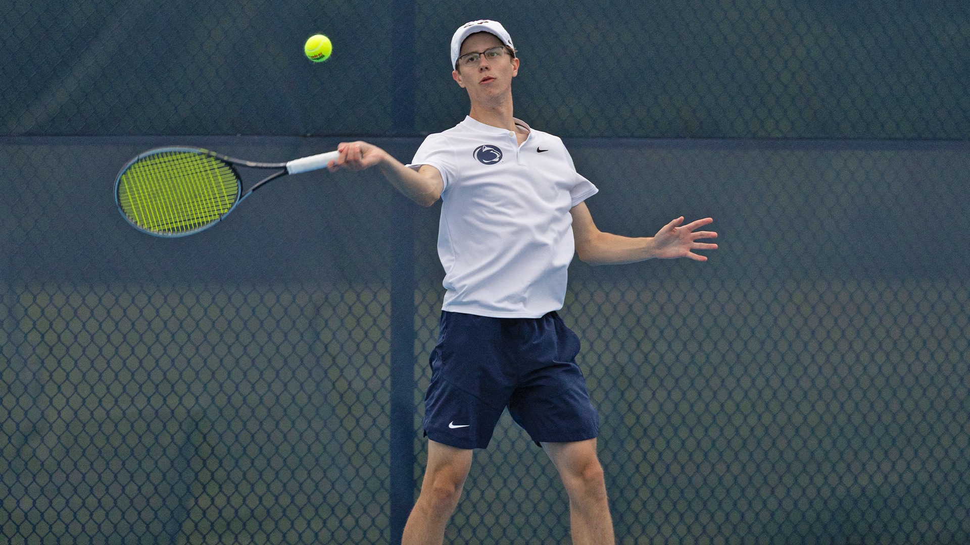 colin flack returns a volley during a match in 2026