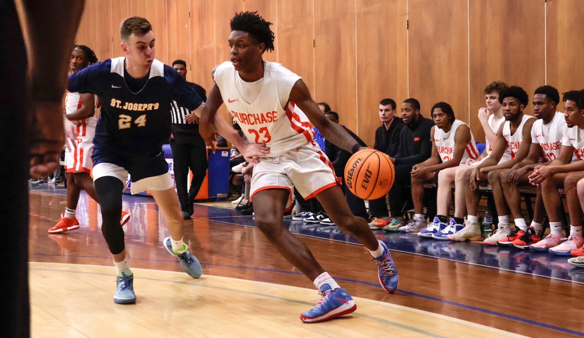 Elijah Holmes 202223 Men's Basketball Purchase College Athletics