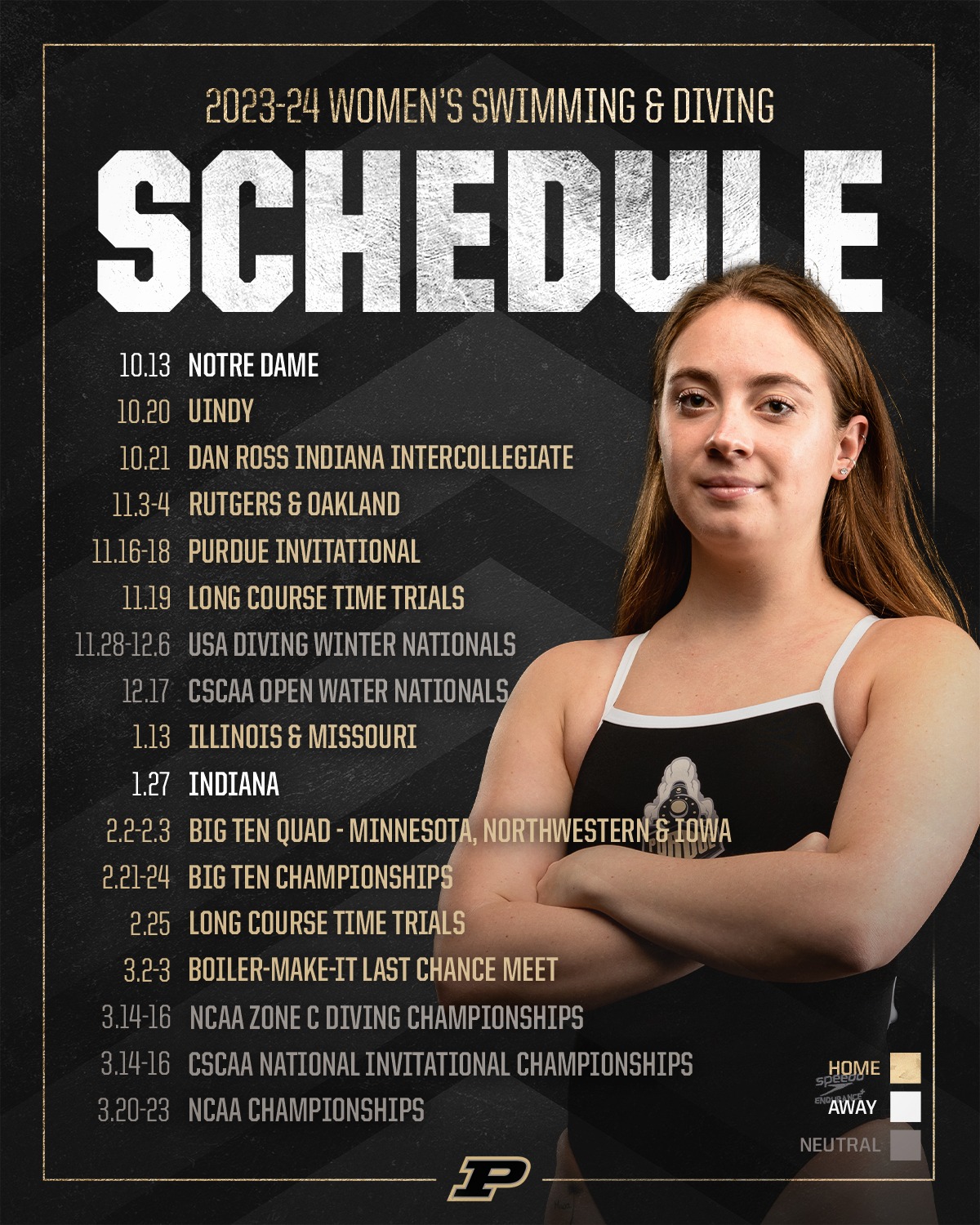 Swim Dive Schedules Unveiled For 2023 24 Purdue Boilermakers