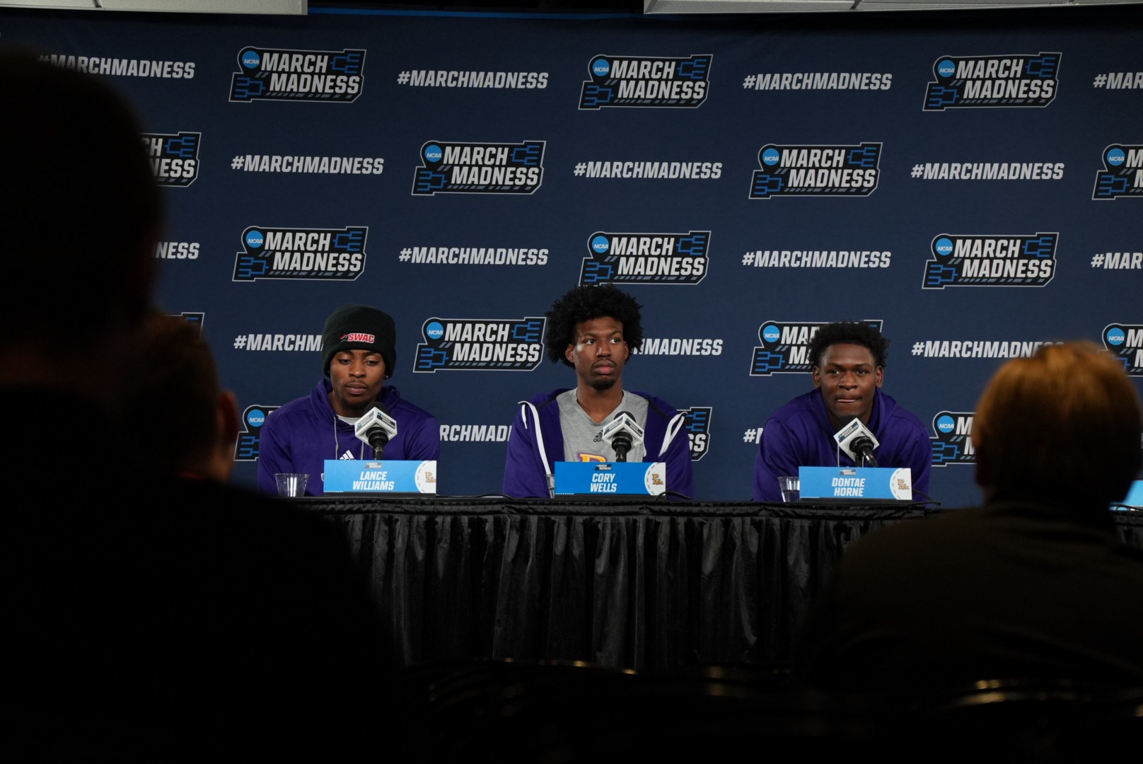 press conference interview during in Tampa for NCAA tournament