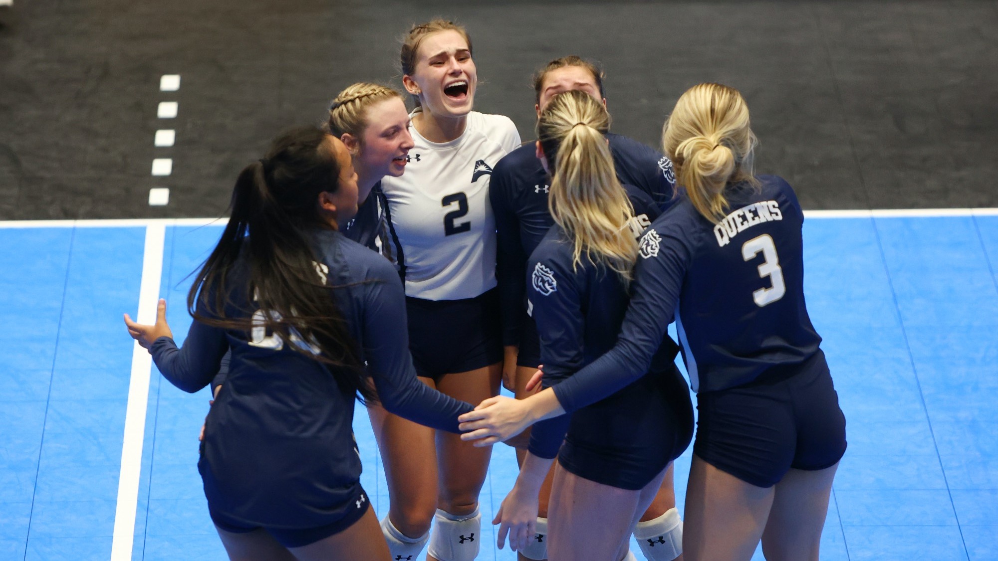 Women's Volleyball Splits on Day One of GATA Challenge Queens University of Charlotte Athletics