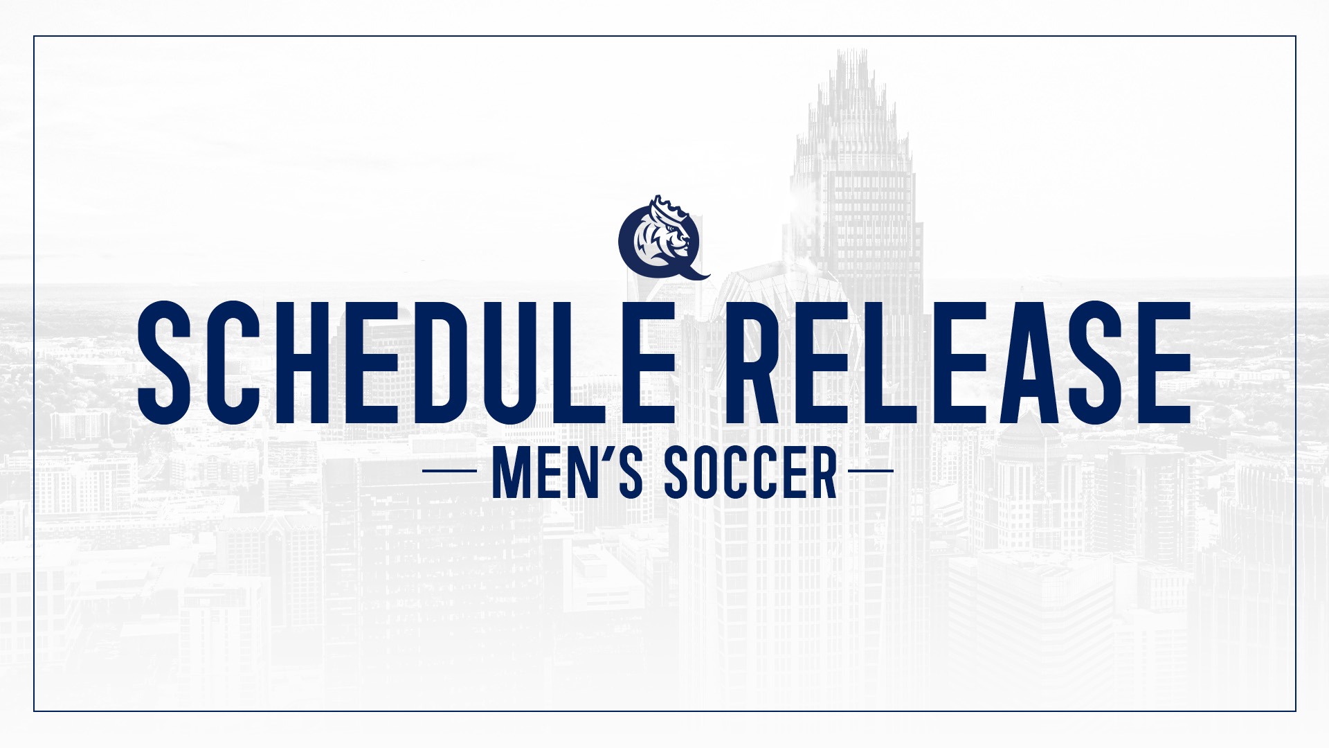 Men's Soccer Schedule Release - Website