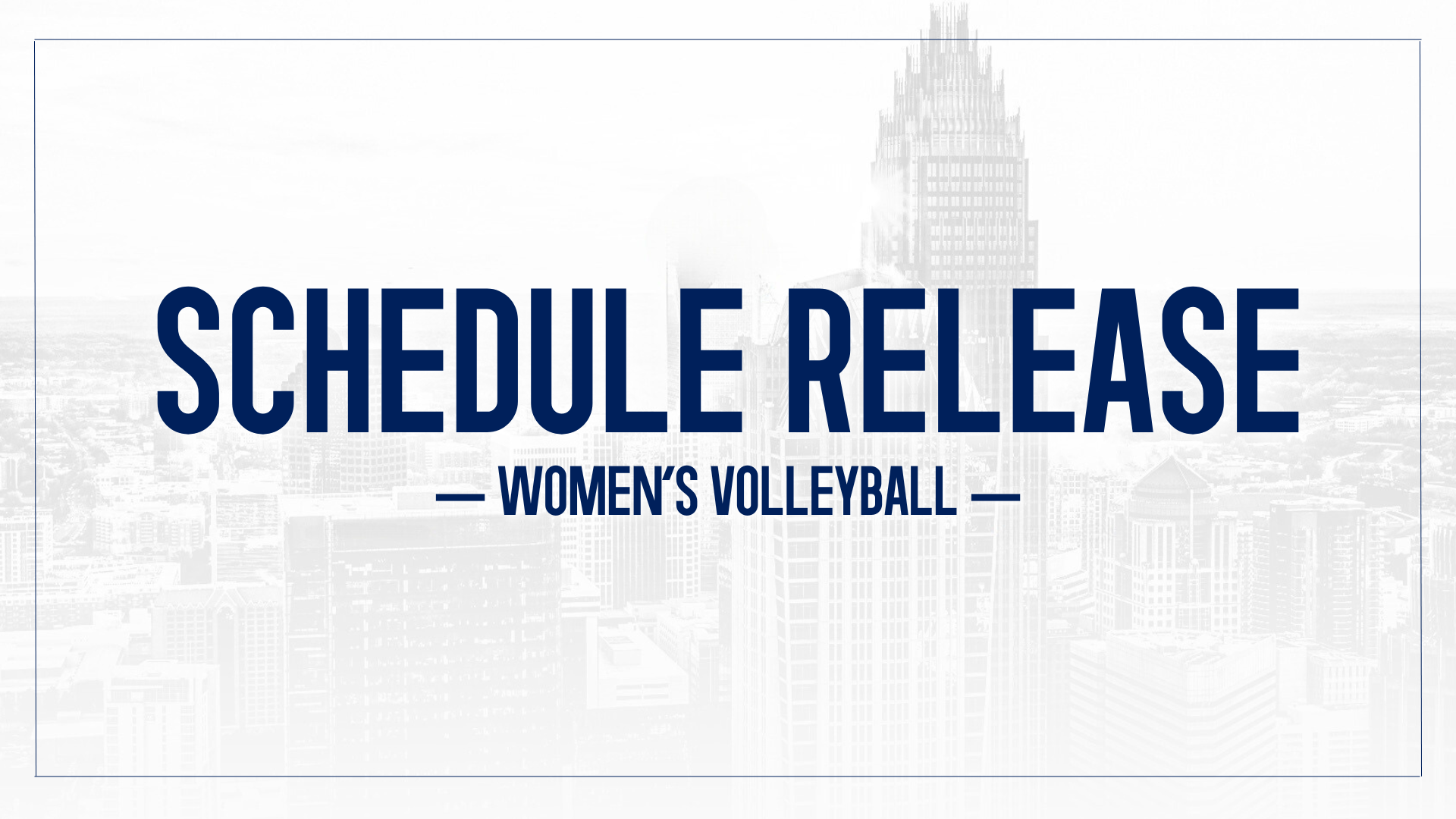 Schedule Release WVB