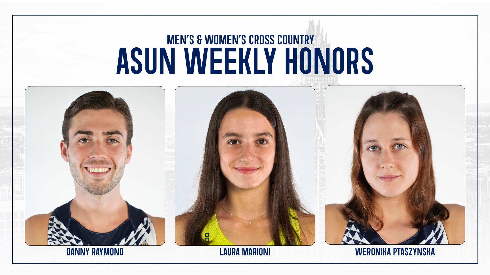 ASUN WEEKLY HONORS. - 2025 XC