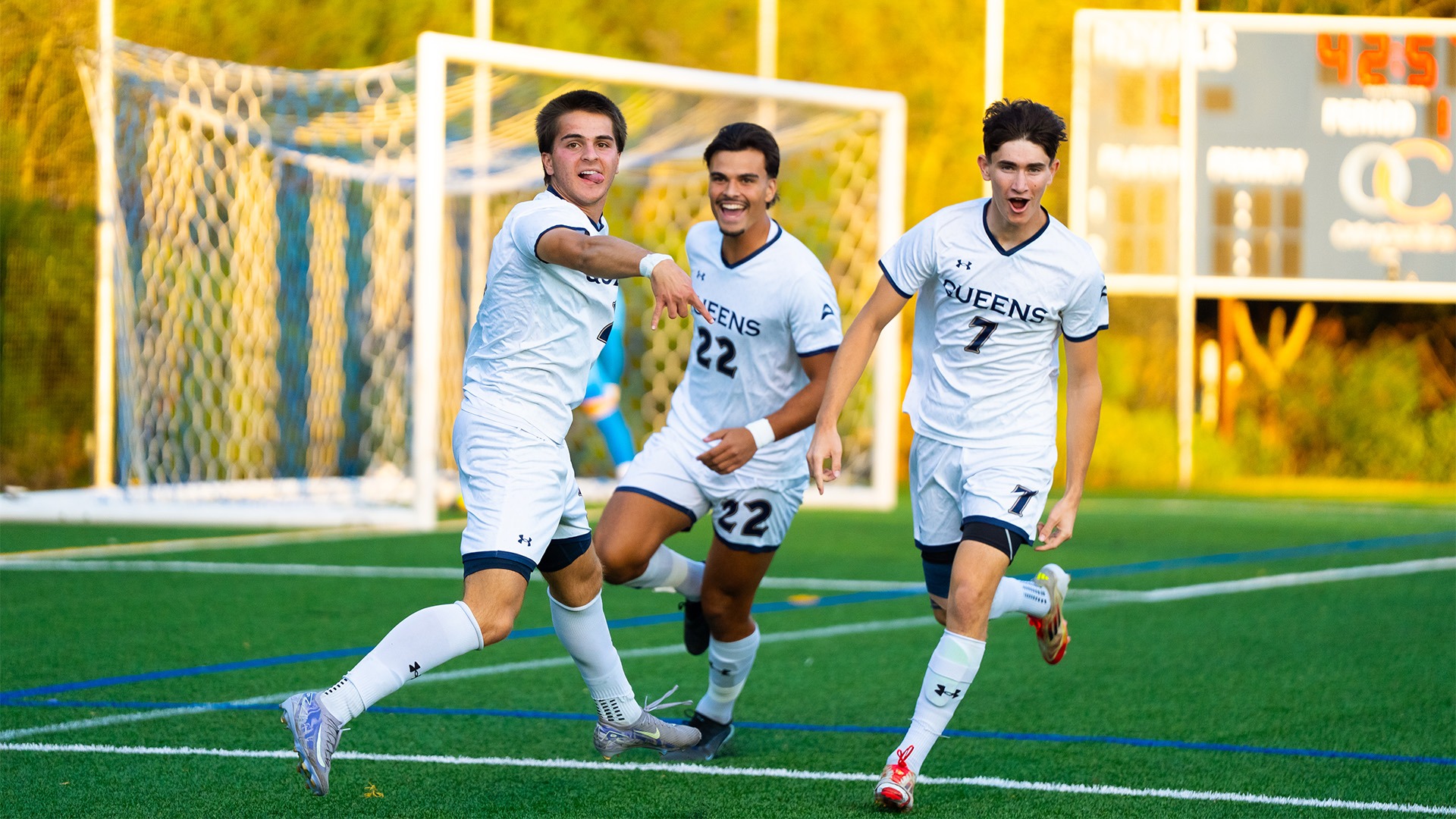 Michael Tzimoulis goal celebration versus Lipscomb