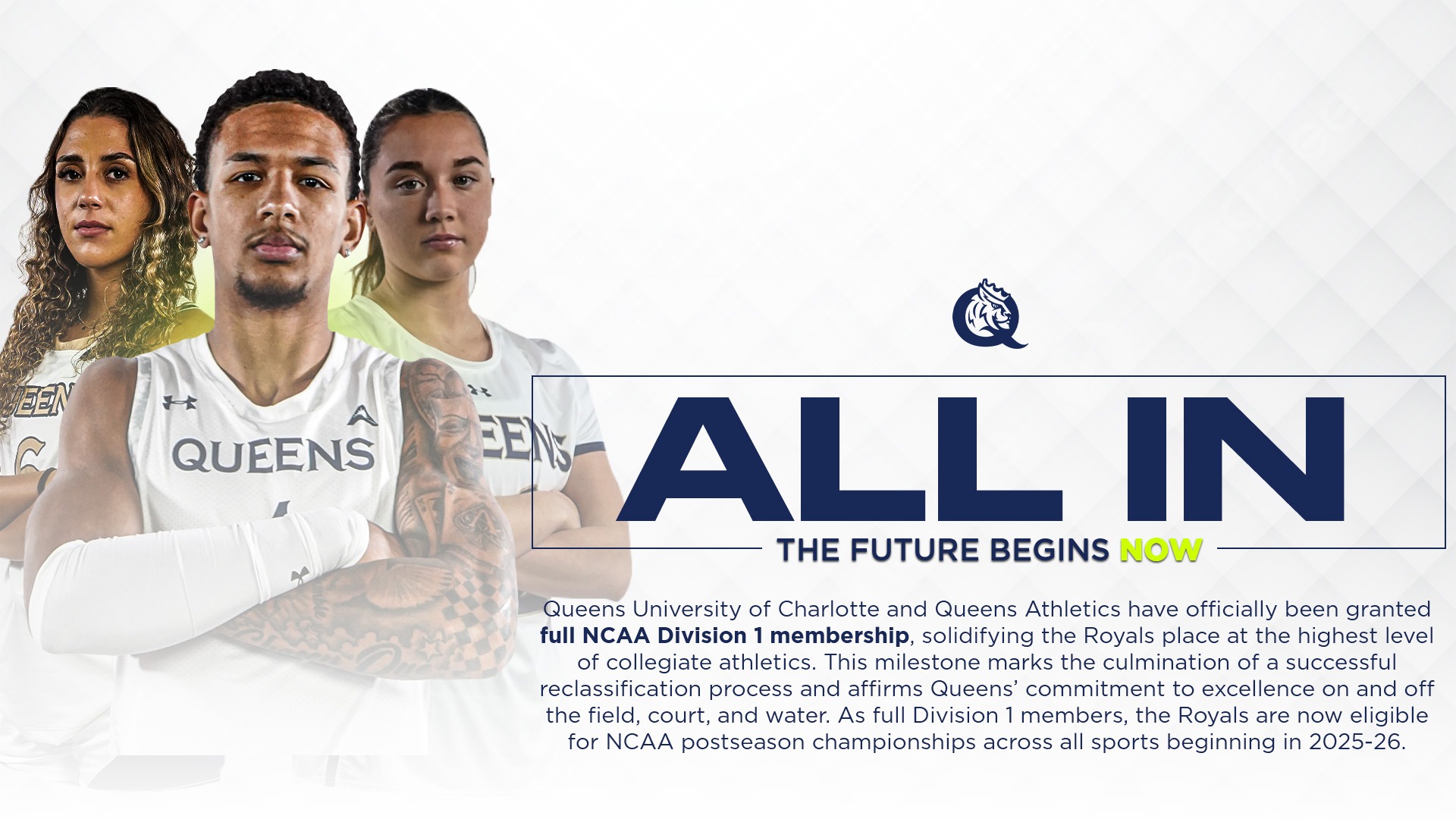 Queens Advances to Year Three of NCAA Division I Reclassification