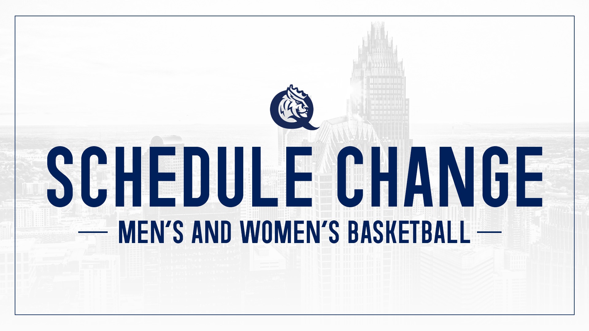 Men's and Women's Basketball Schedule Change
