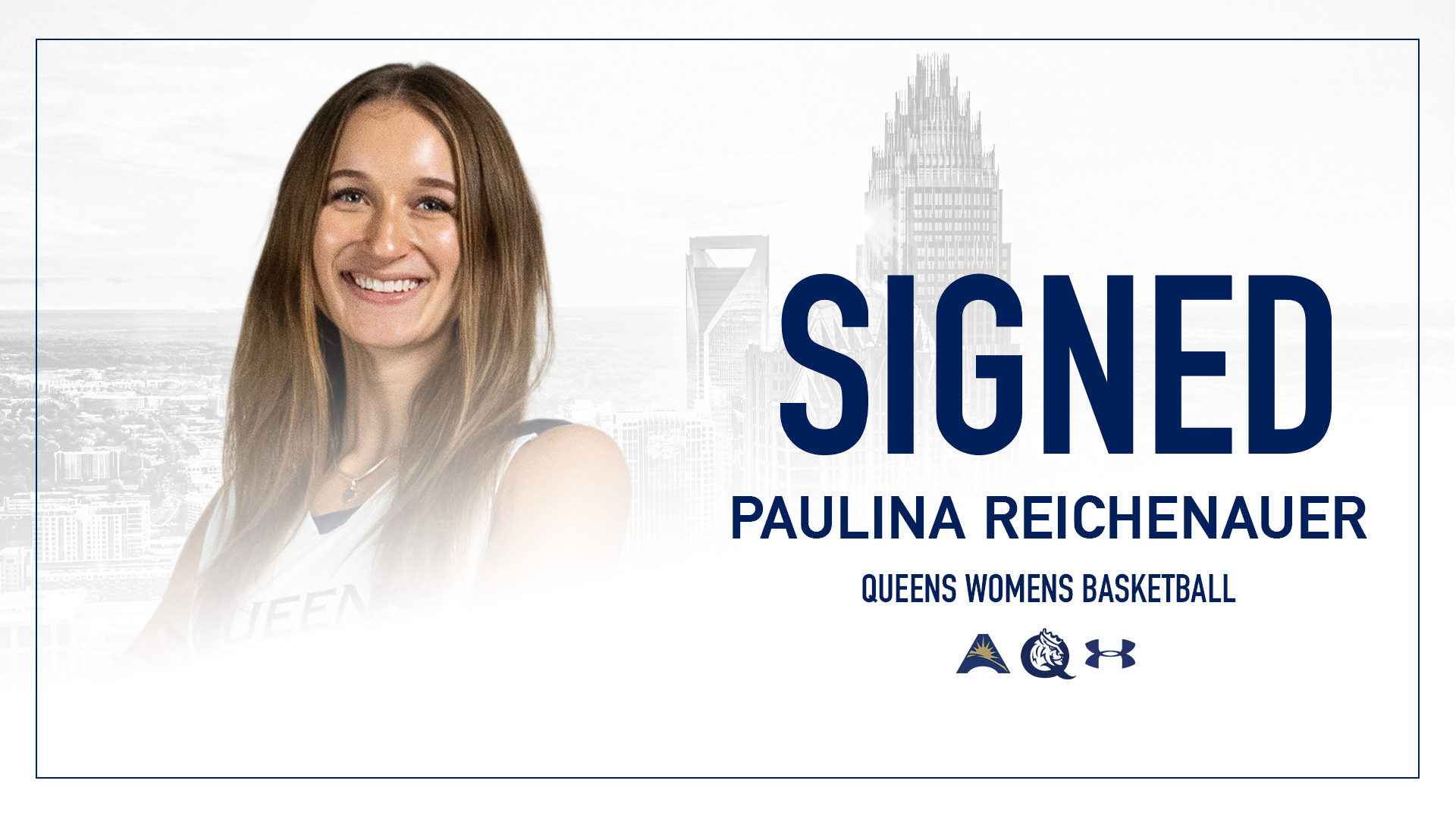 Paulina Reichenauer Signs to play women's basketball at Queens University of Charlotte.
