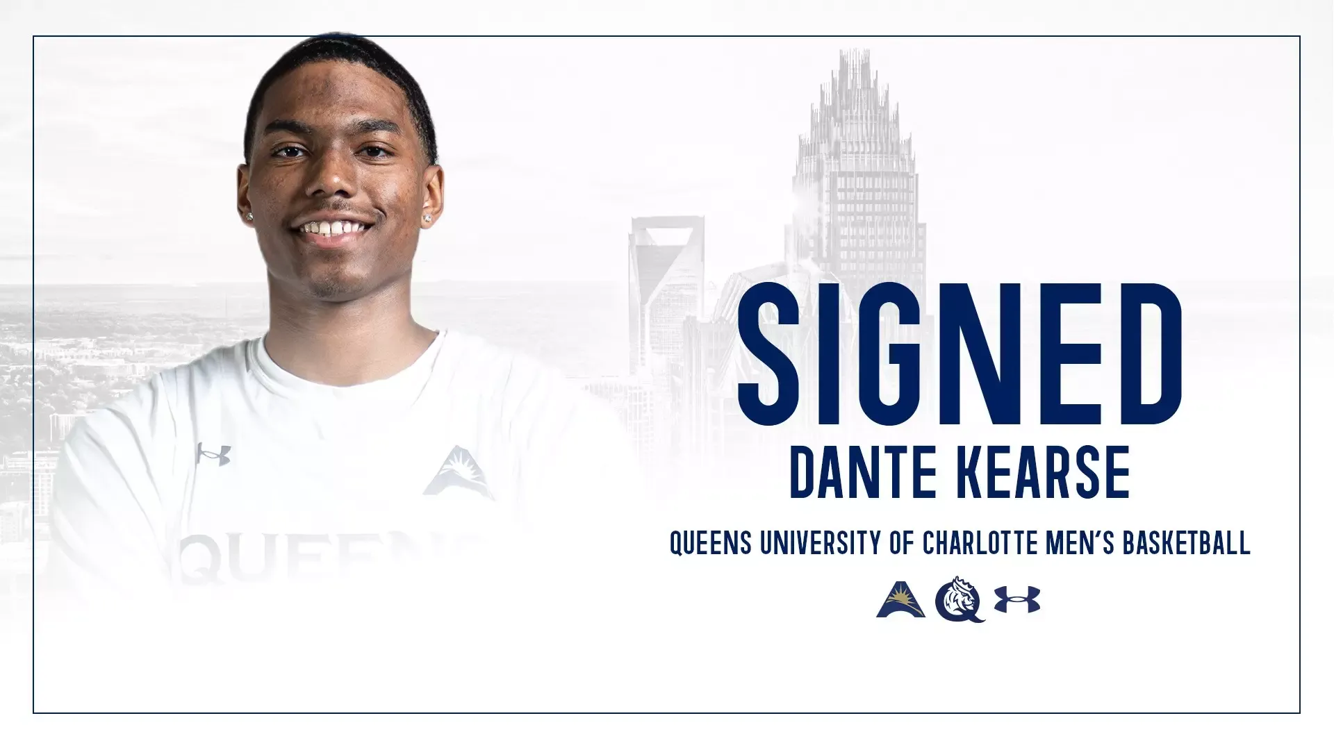 Dante Kearse signs with Queens University of Charlotte men's basketball team