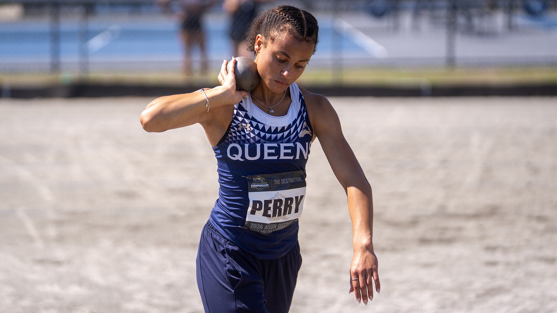 Perry preparing for shot put at ASUN Champs