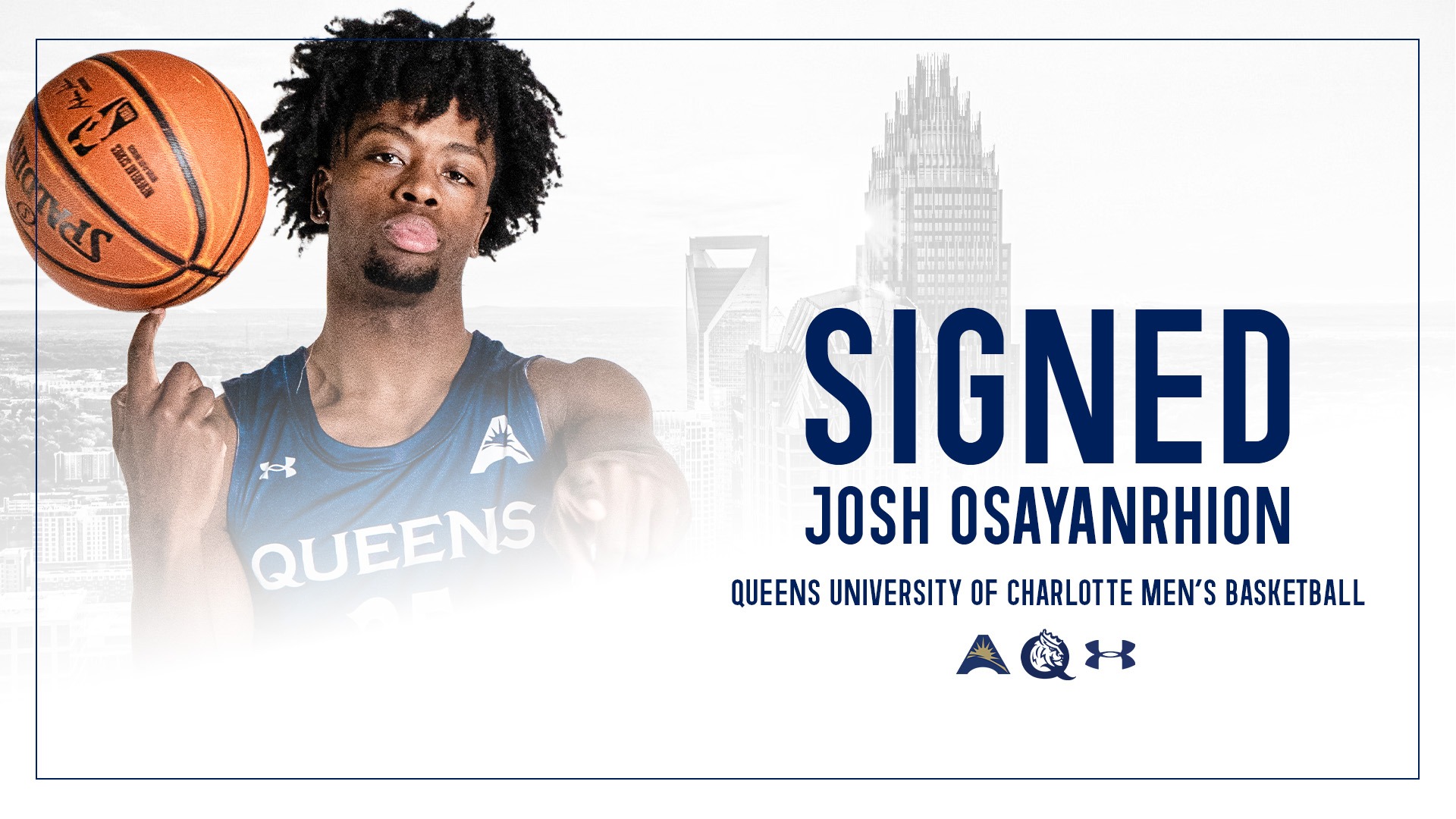 Josh Osayanrhion signs with Queens men's basketball