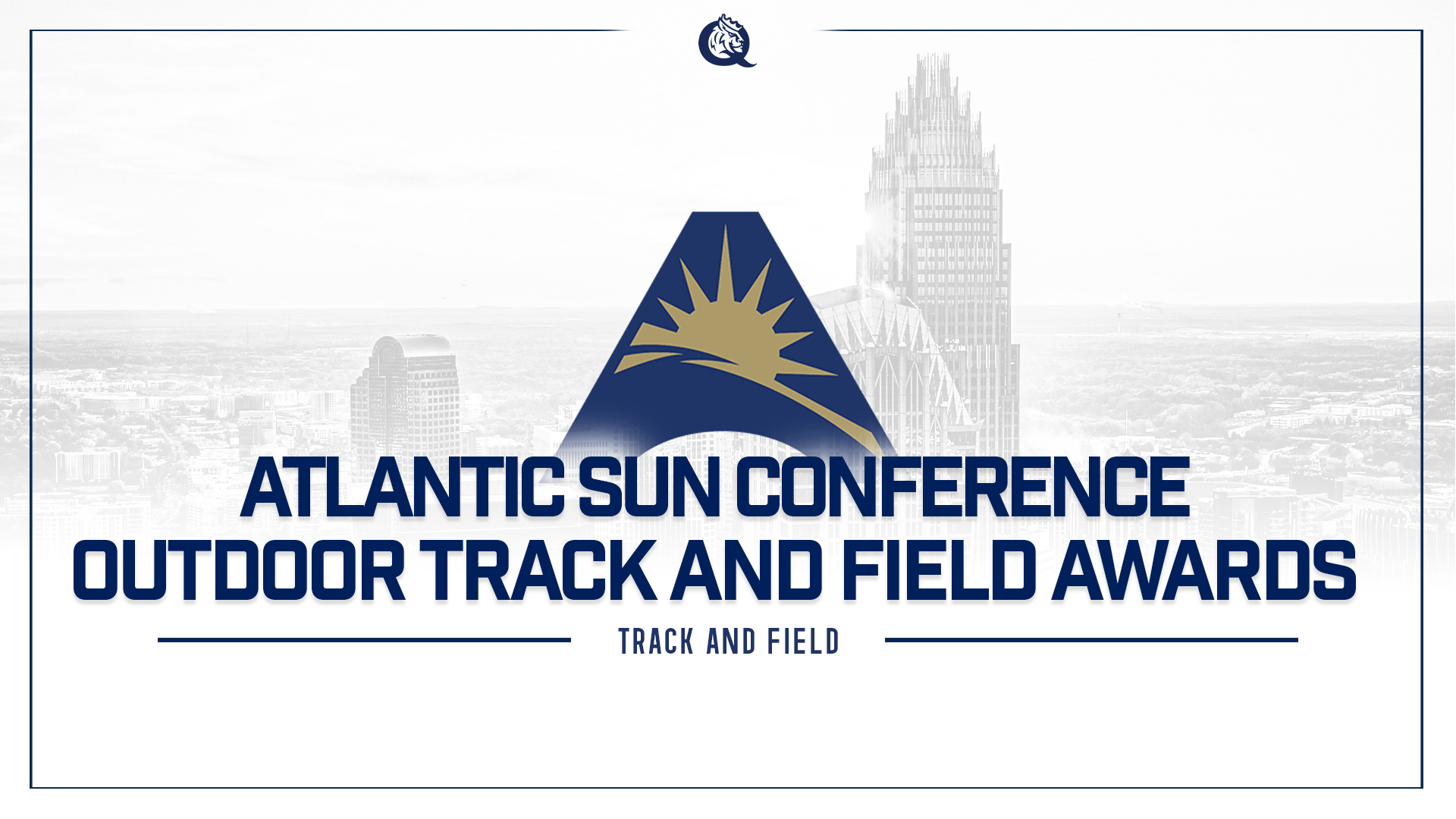 Outdoor Track and Field Academic All-ASUN Graphic